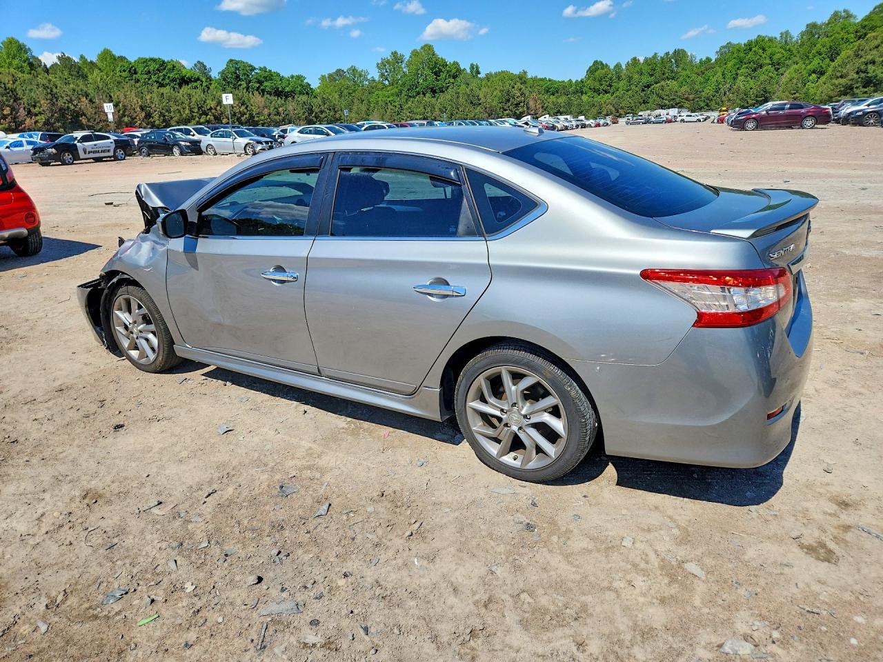 2014 Nissan Sentra Sr Серый vin: 3N1AB7AP9EY246581