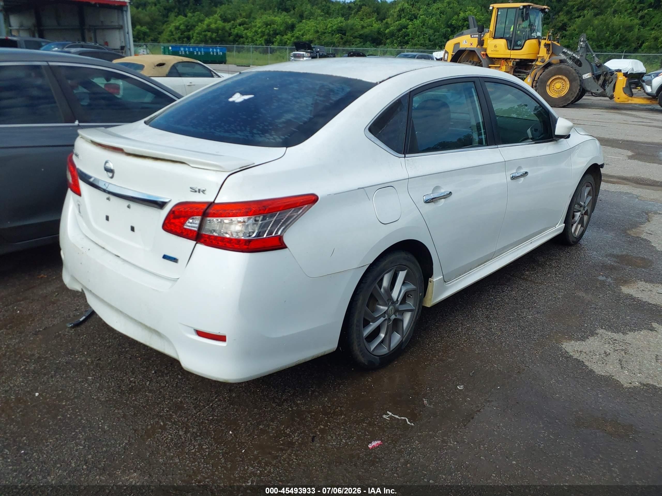 2014 Nissan Sentra Sr White vin: 3N1AB7AP9EY247651