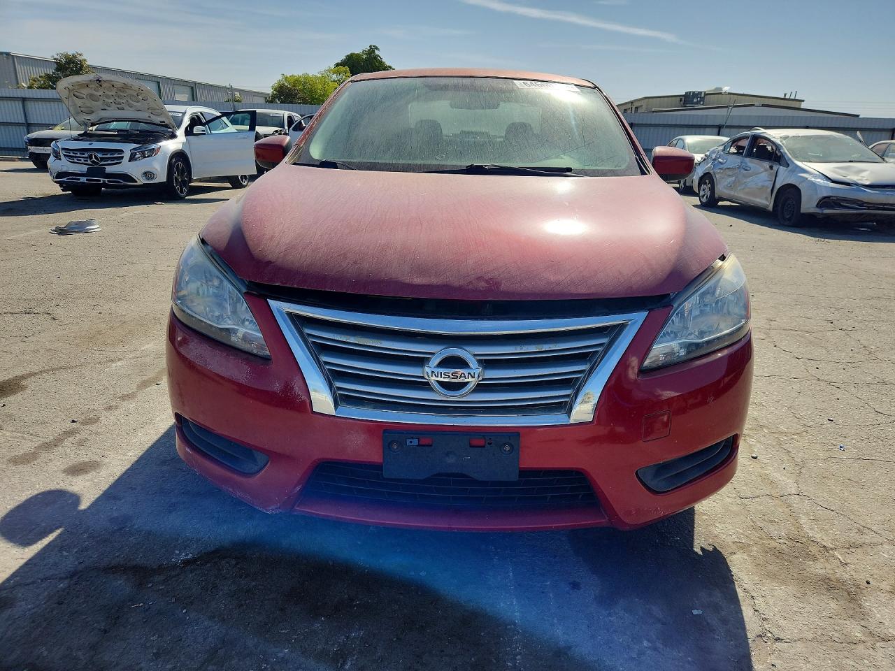 2014 Nissan Sentra Sv Burgundy vin: 3N1AB7AP9EY259010