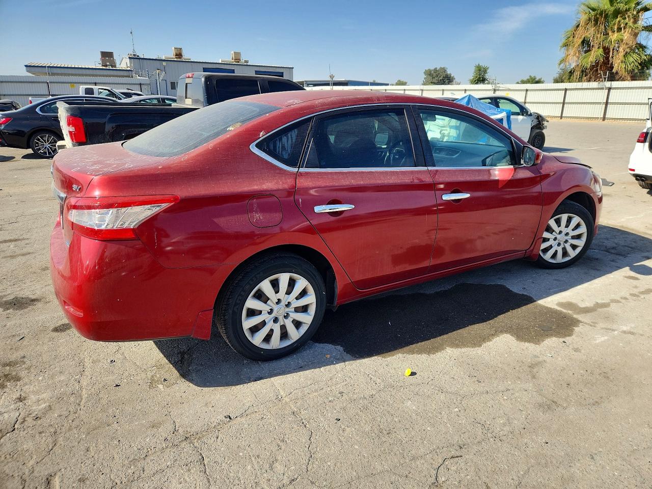 2014 Nissan Sentra Sv Burgundy vin: 3N1AB7AP9EY259010