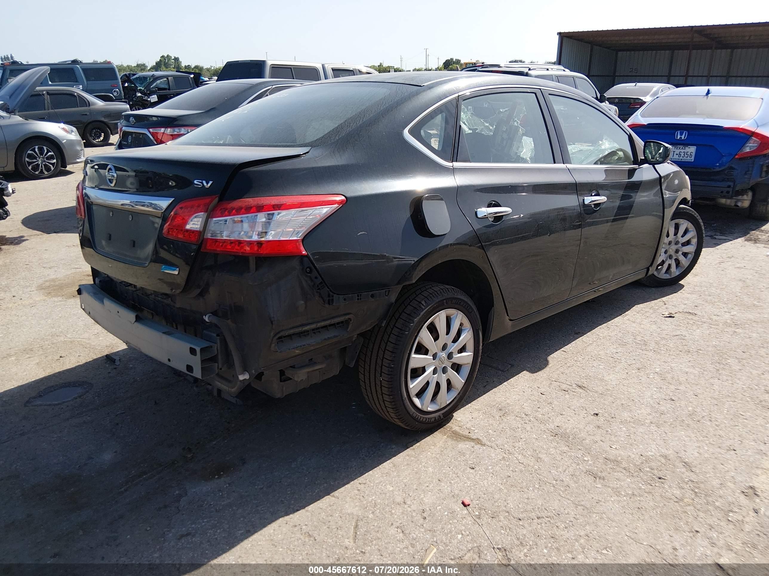 2014 Nissan Sentra Fe+ S/fe+ Sv/s/sl/sr/sv Black vin: 3N1AB7AP9EY269973