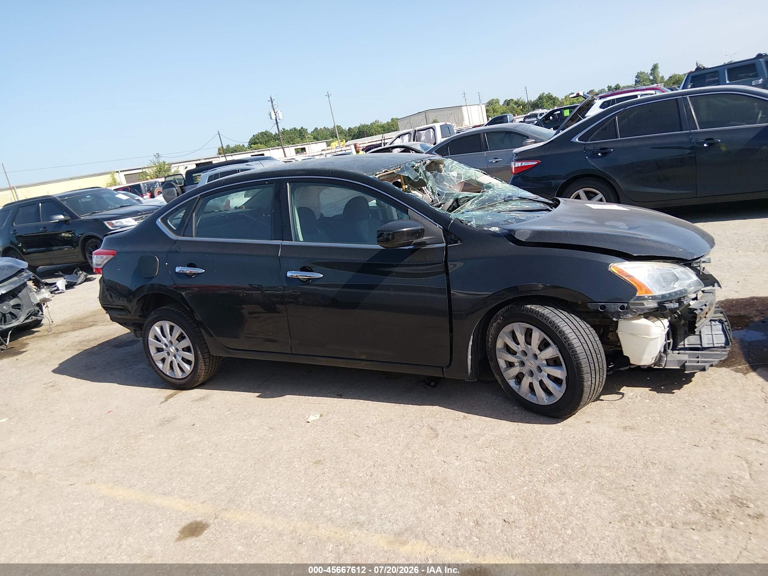 2014 Nissan Sentra Fe+ S/fe+ Sv/s/sl/sr/sv Black vin: 3N1AB7AP9EY269973