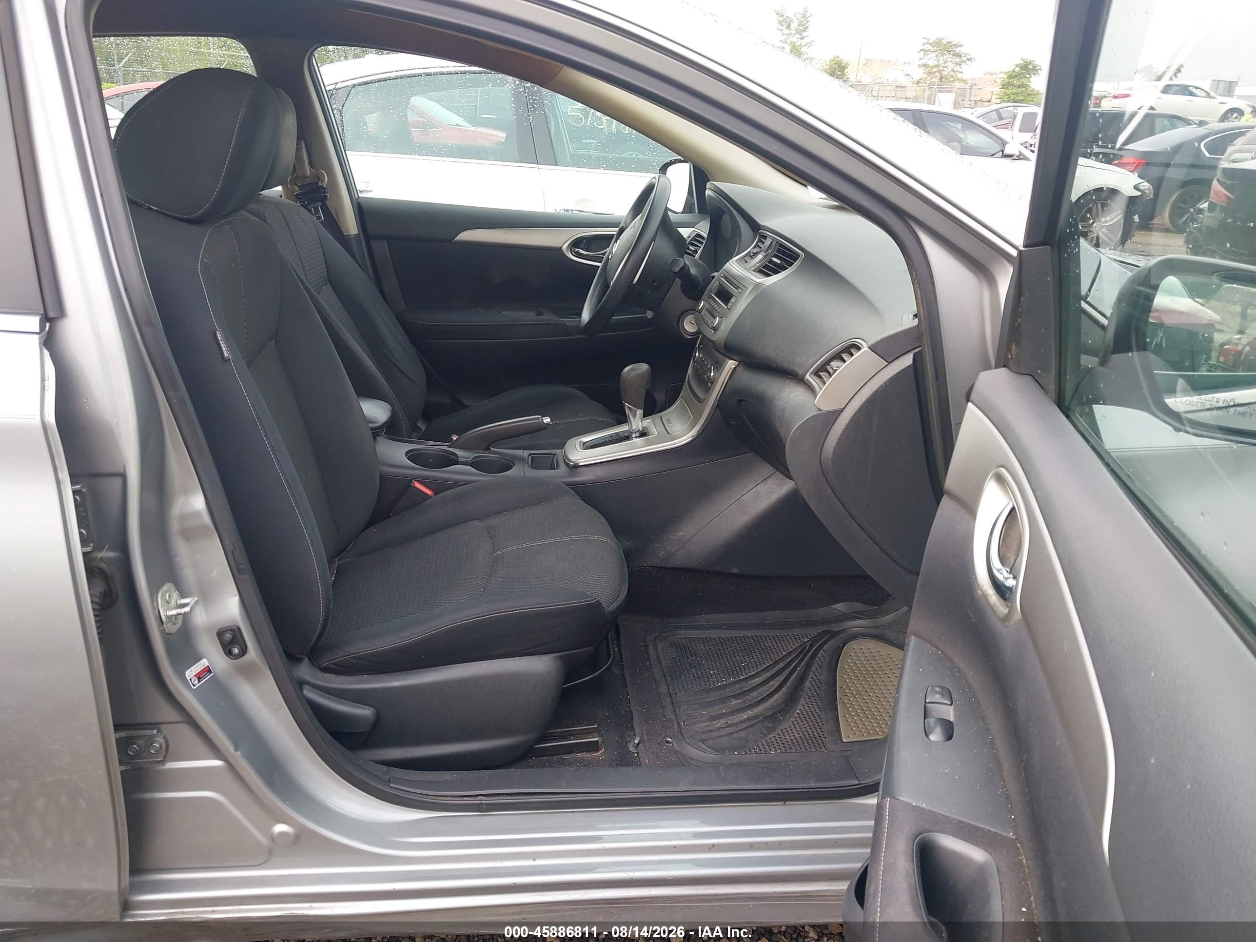 2014 Nissan Sentra S Gray vin: 3N1AB7AP9EY272890