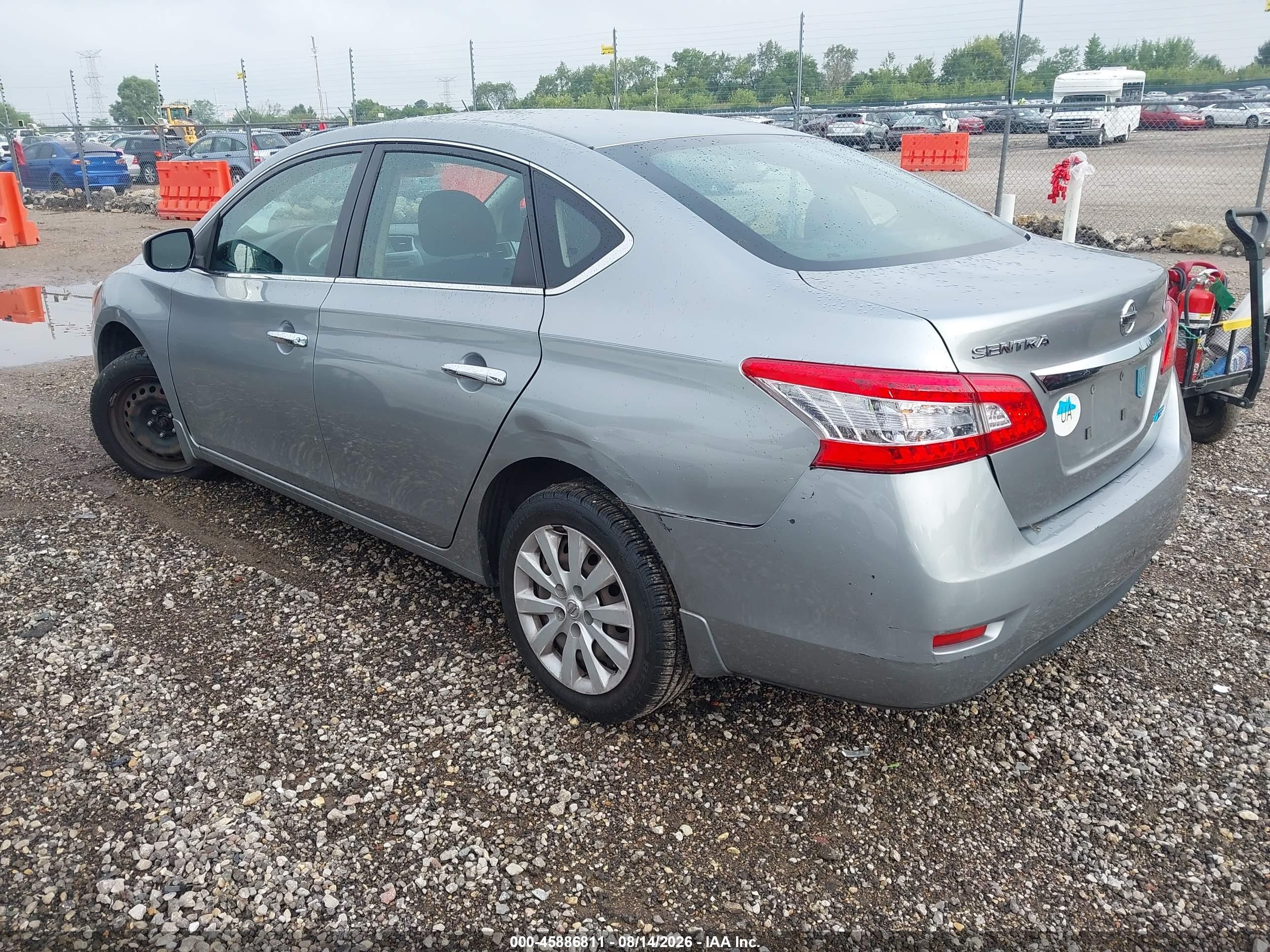 2014 Nissan Sentra S Gray vin: 3N1AB7AP9EY272890