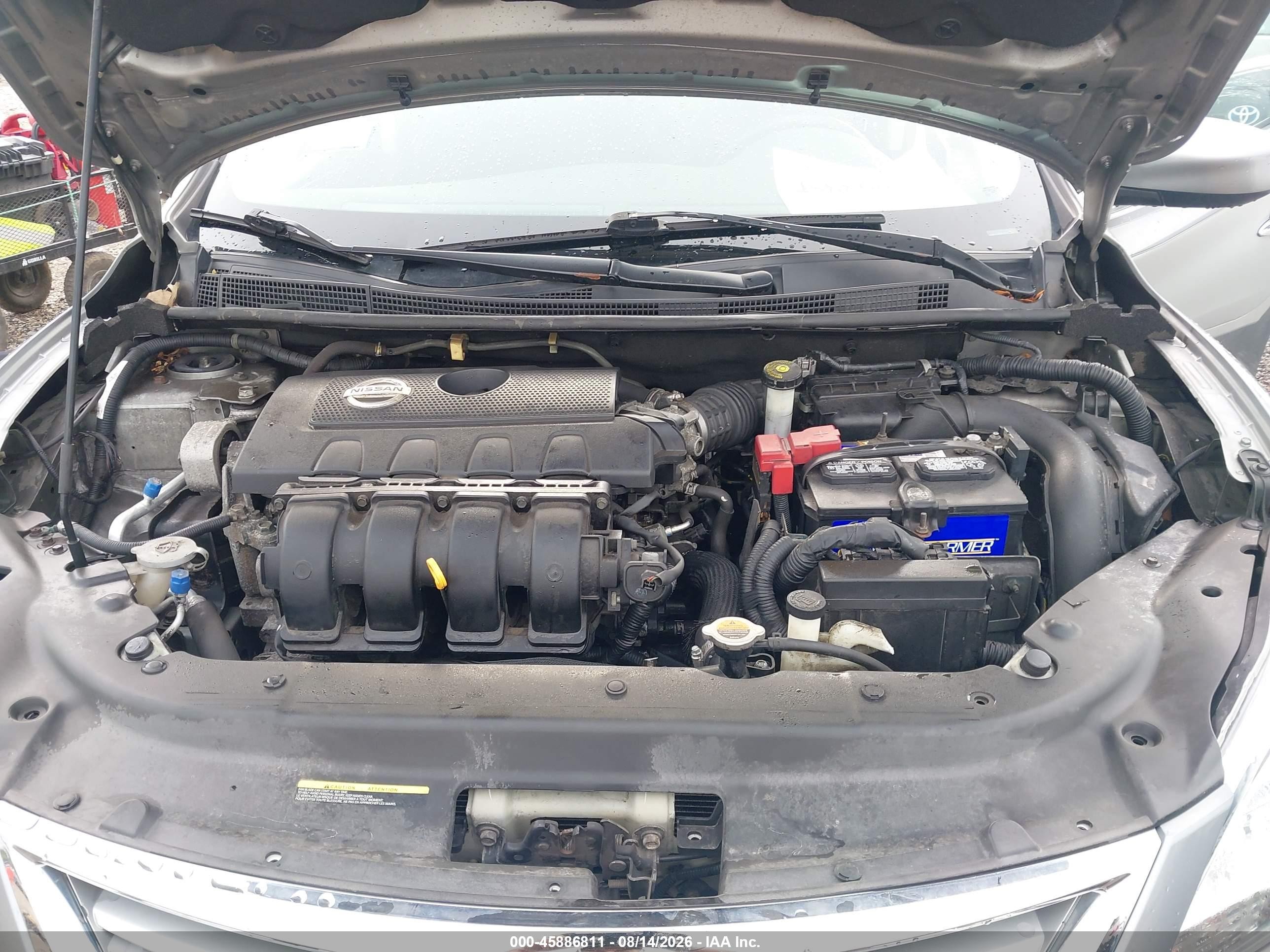 2014 Nissan Sentra S Gray vin: 3N1AB7AP9EY272890