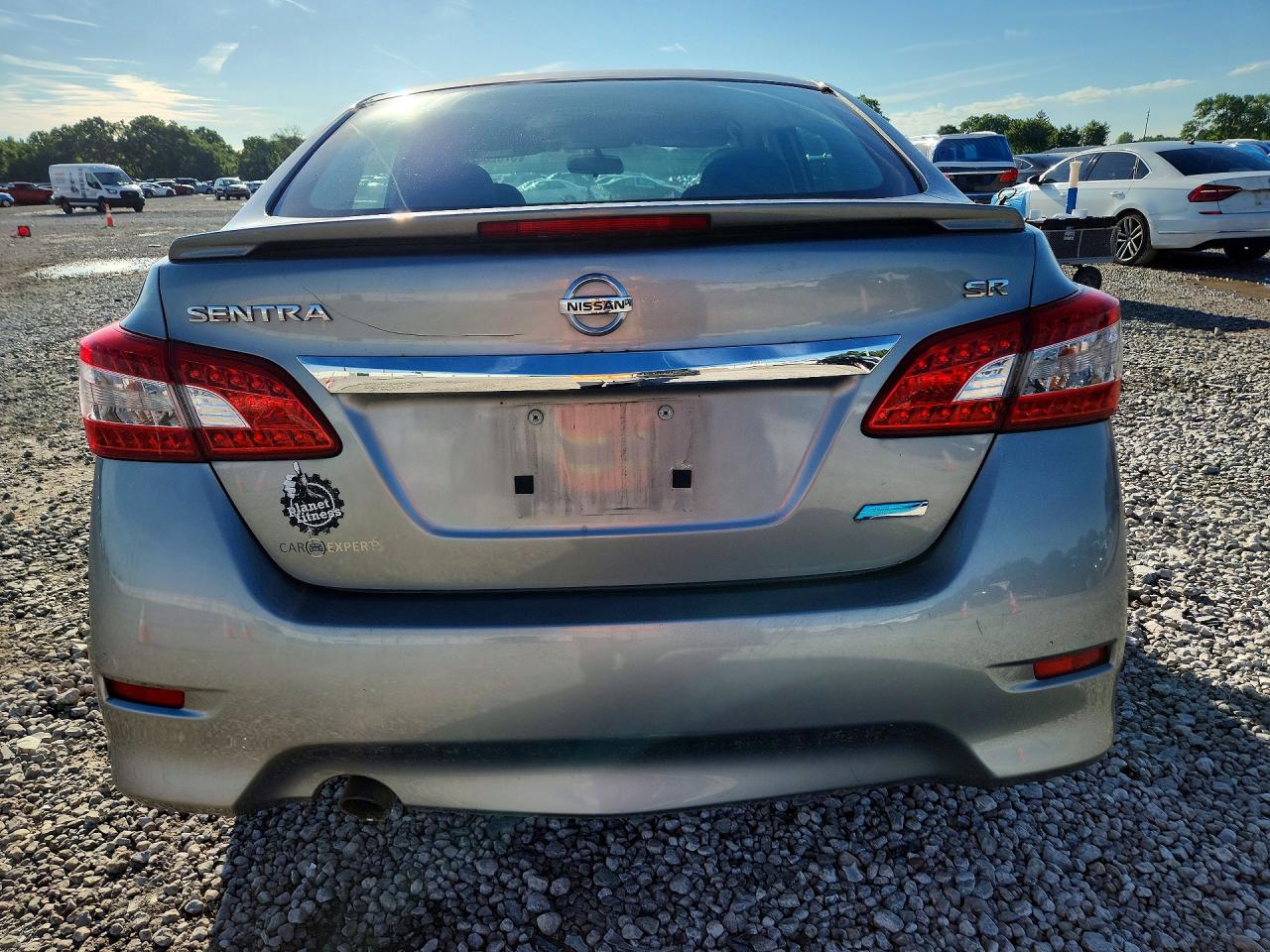 2014 Nissan Sentra Sr Silver vin: 3N1AB7AP9EY279600