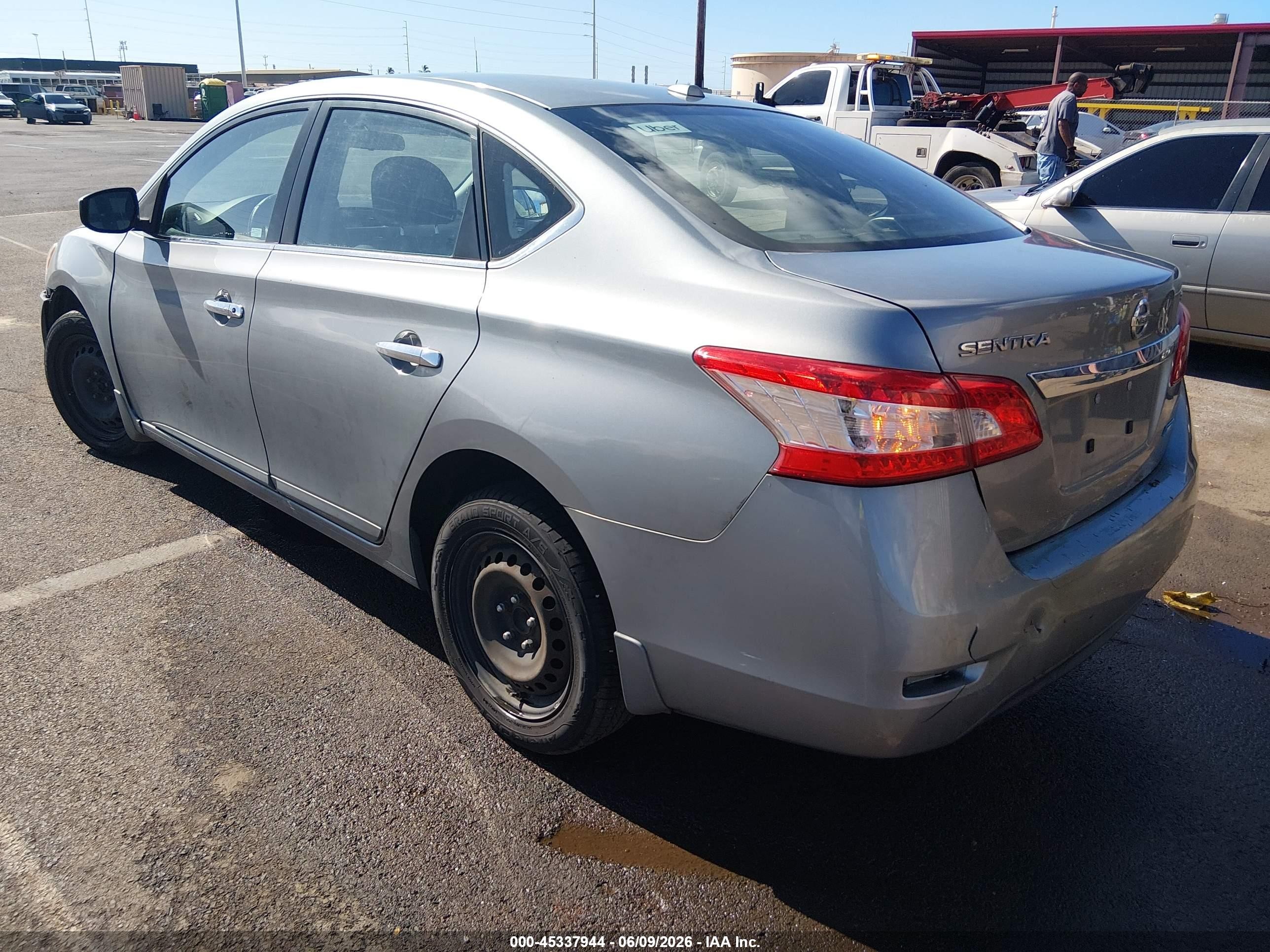 2014 Nissan Sentra Sv Silver vin: 3N1AB7AP9EY286868