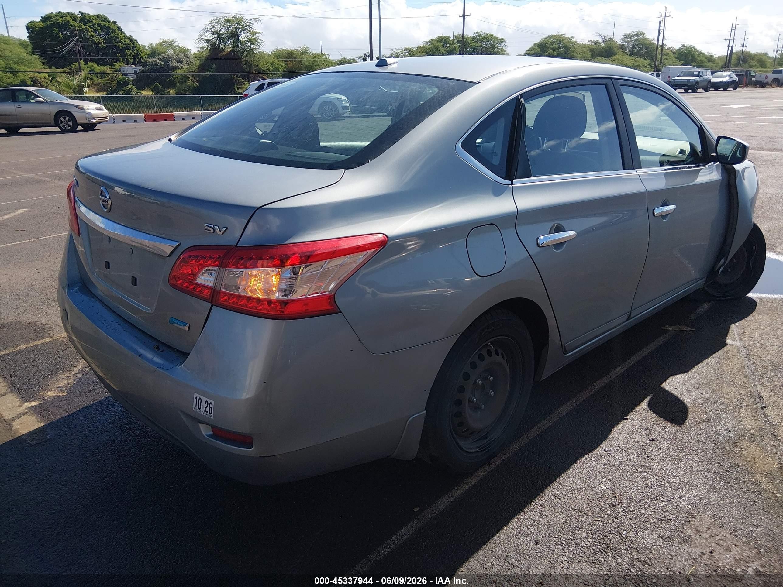 2014 Nissan Sentra Sv Silver vin: 3N1AB7AP9EY286868