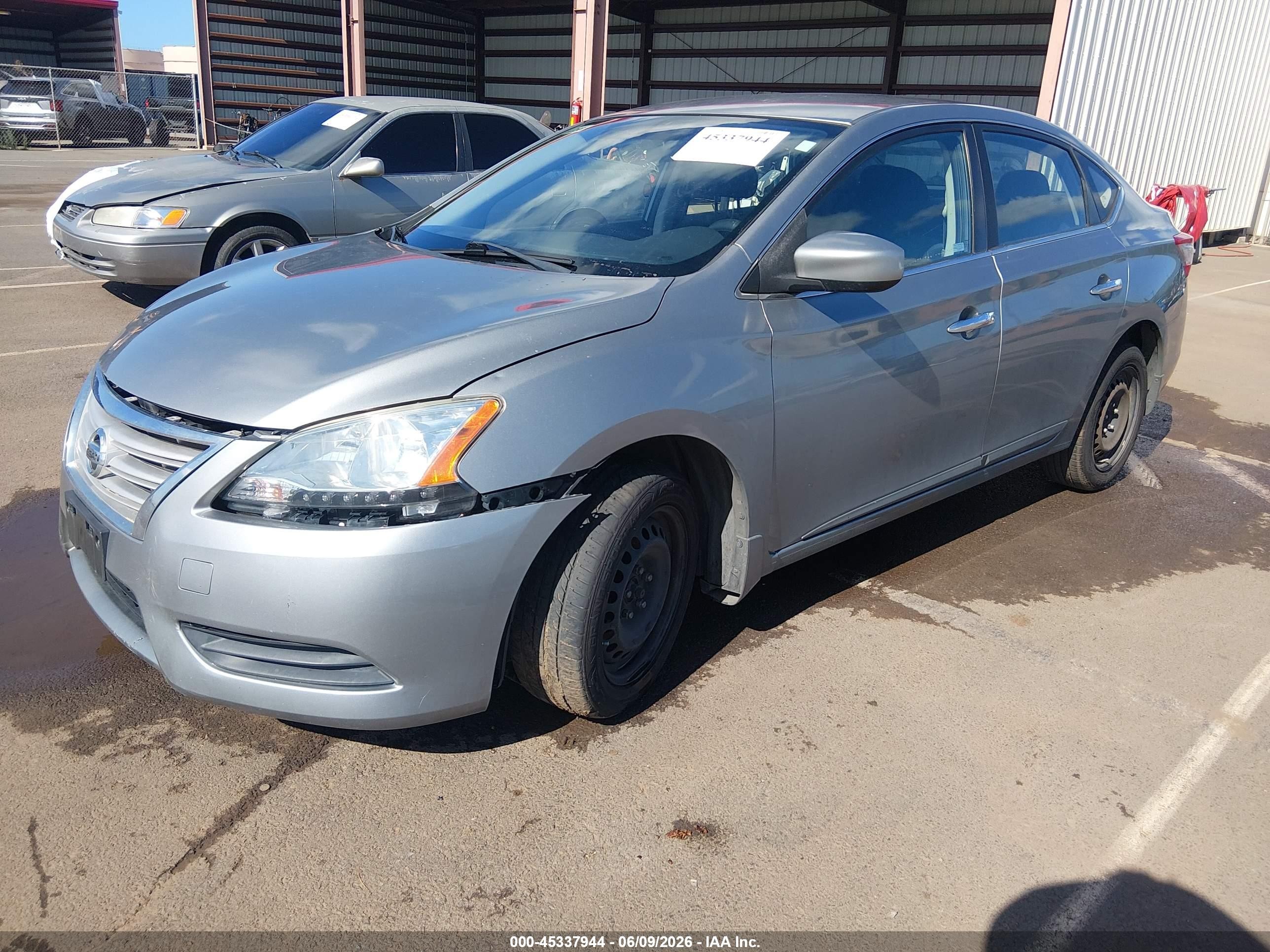 2014 Nissan Sentra Sv Silver vin: 3N1AB7AP9EY286868