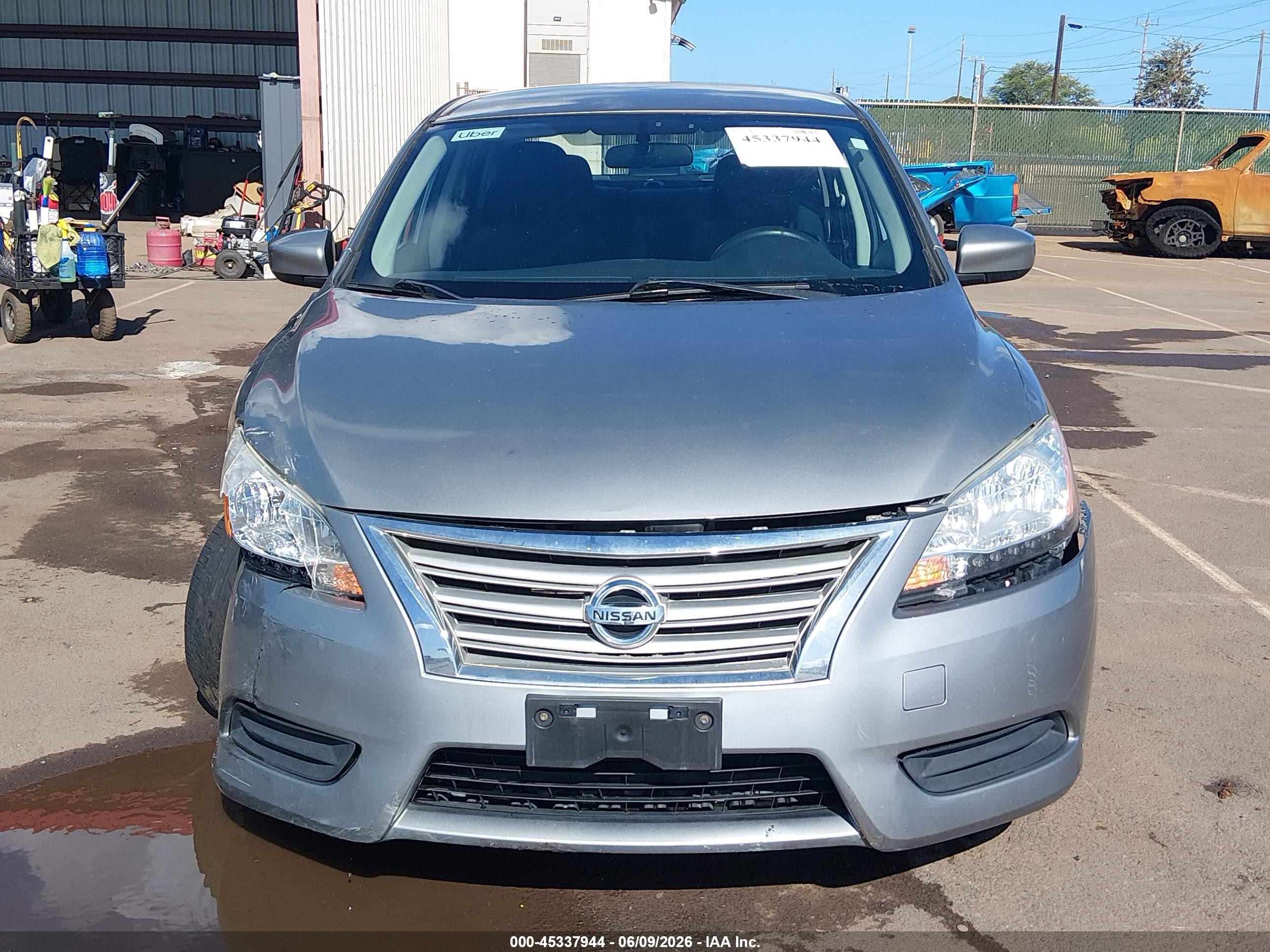 2014 Nissan Sentra Sv Silver vin: 3N1AB7AP9EY286868