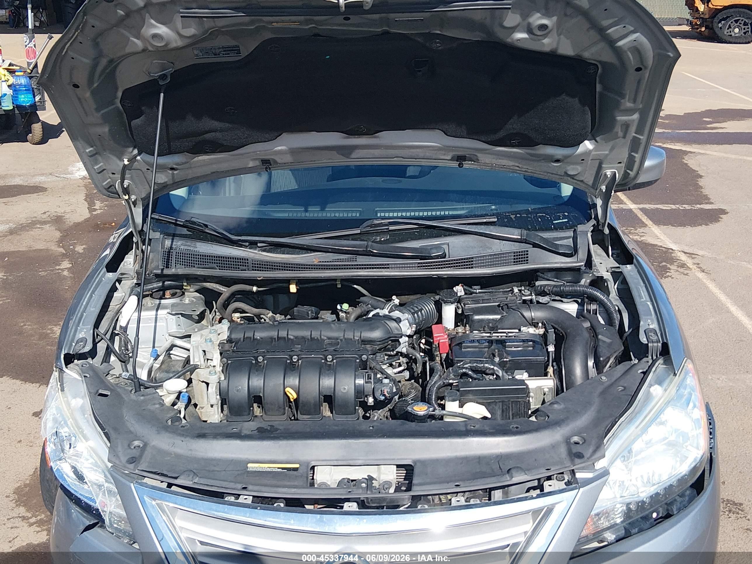 2014 Nissan Sentra Sv Silver vin: 3N1AB7AP9EY286868