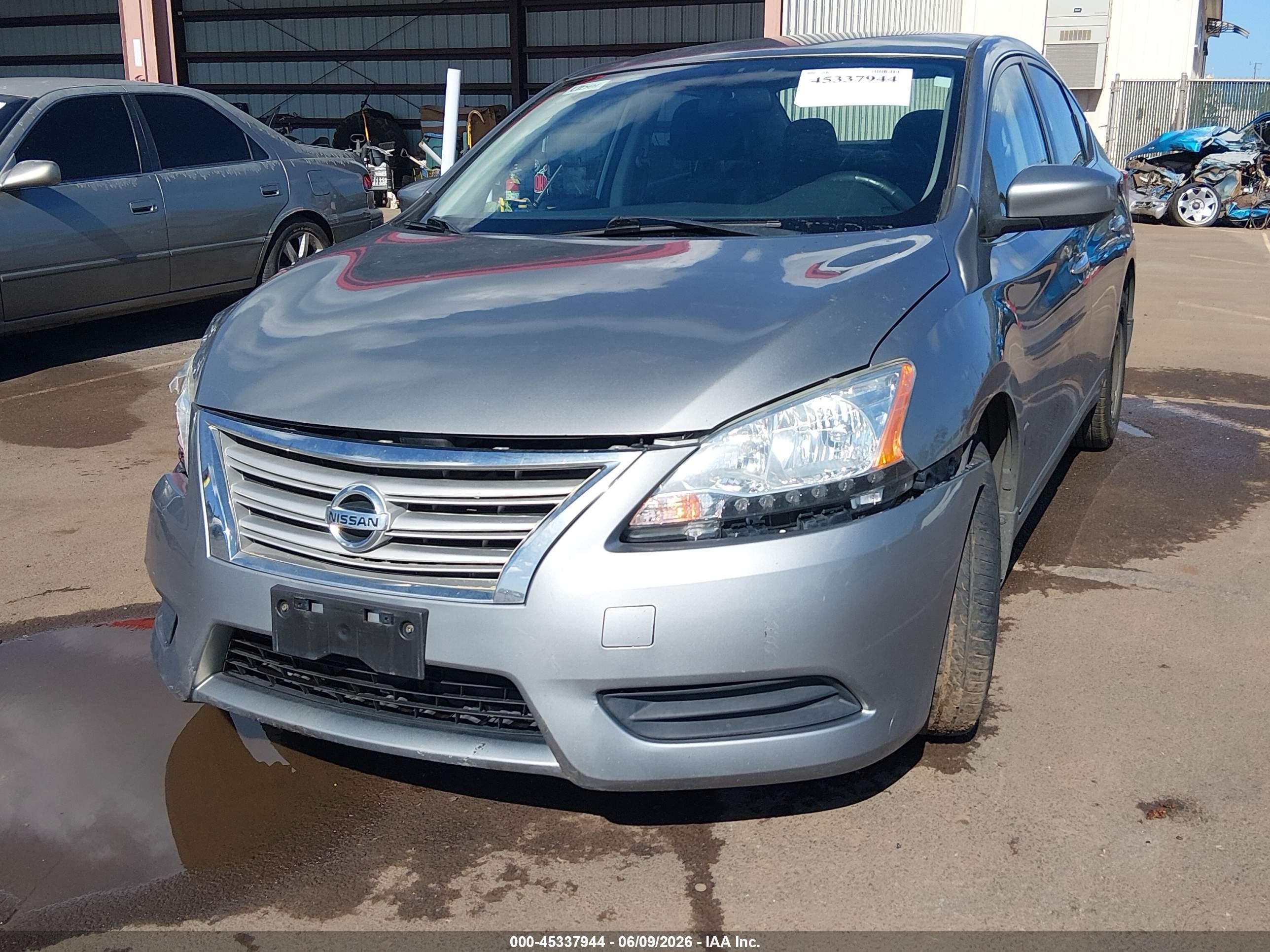 2014 Nissan Sentra Sv Silver vin: 3N1AB7AP9EY286868