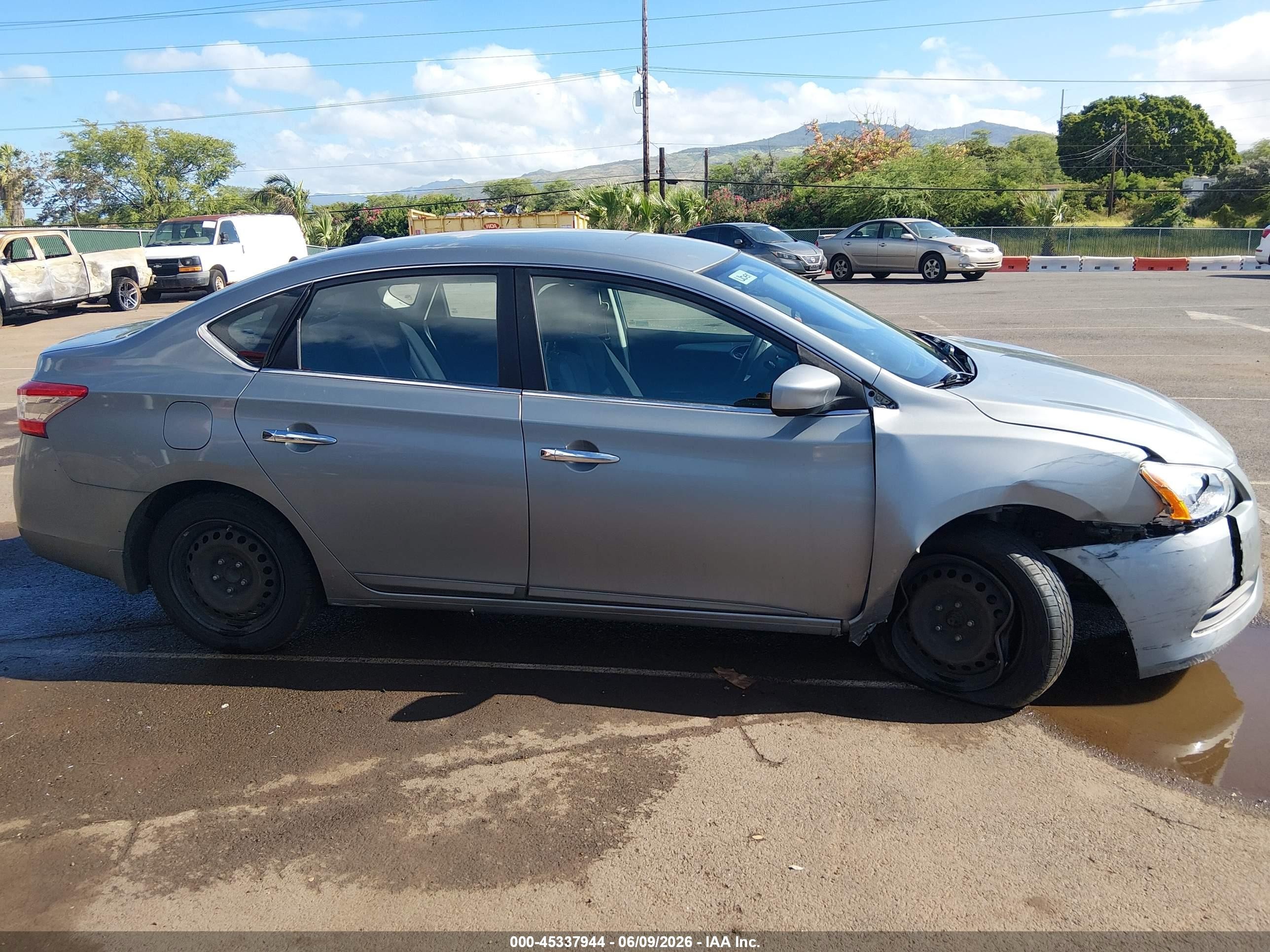 2014 Nissan Sentra Sv Silver vin: 3N1AB7AP9EY286868