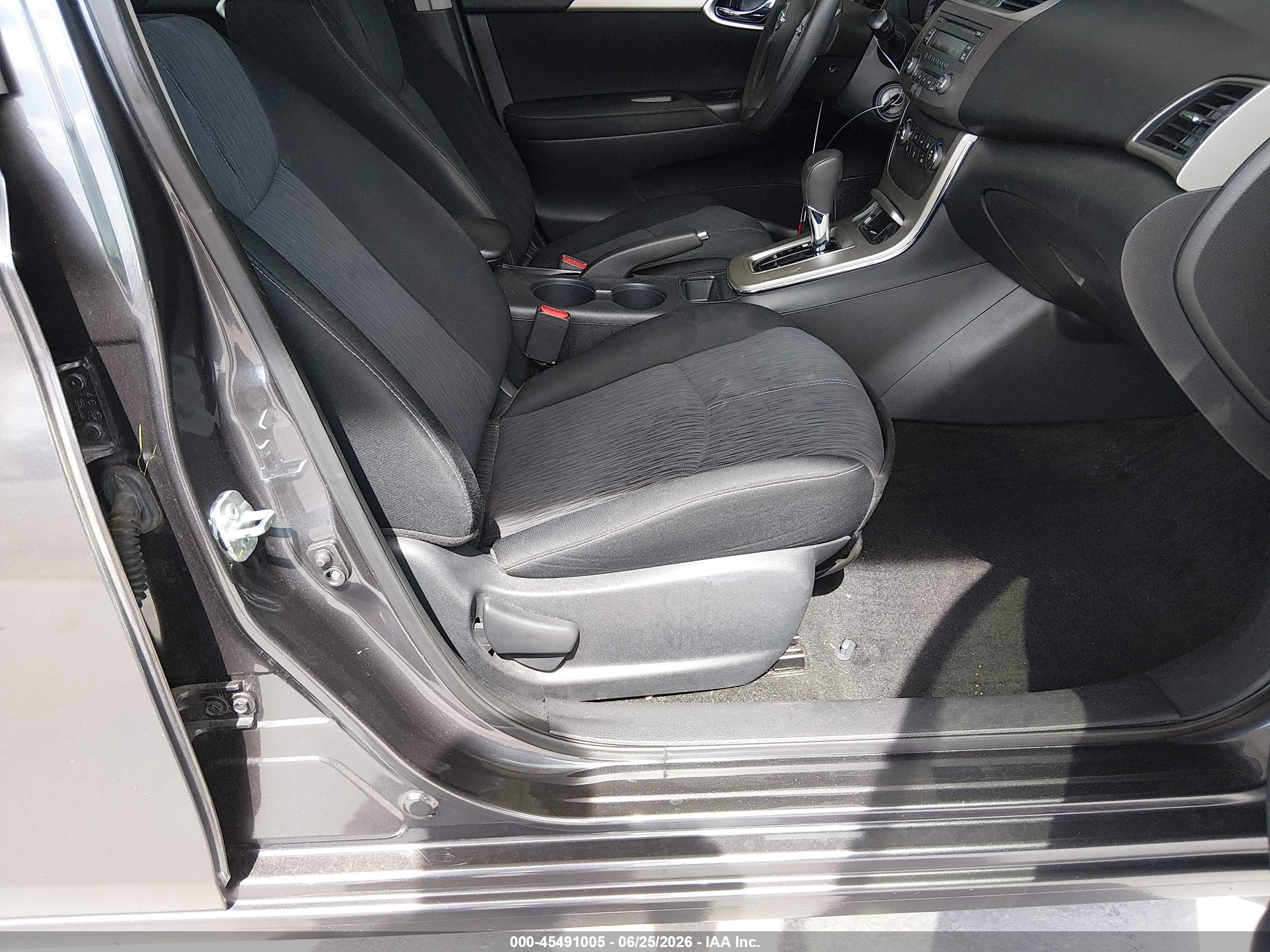 2014 Nissan Sentra Sv Gray vin: 3N1AB7AP9EY297708
