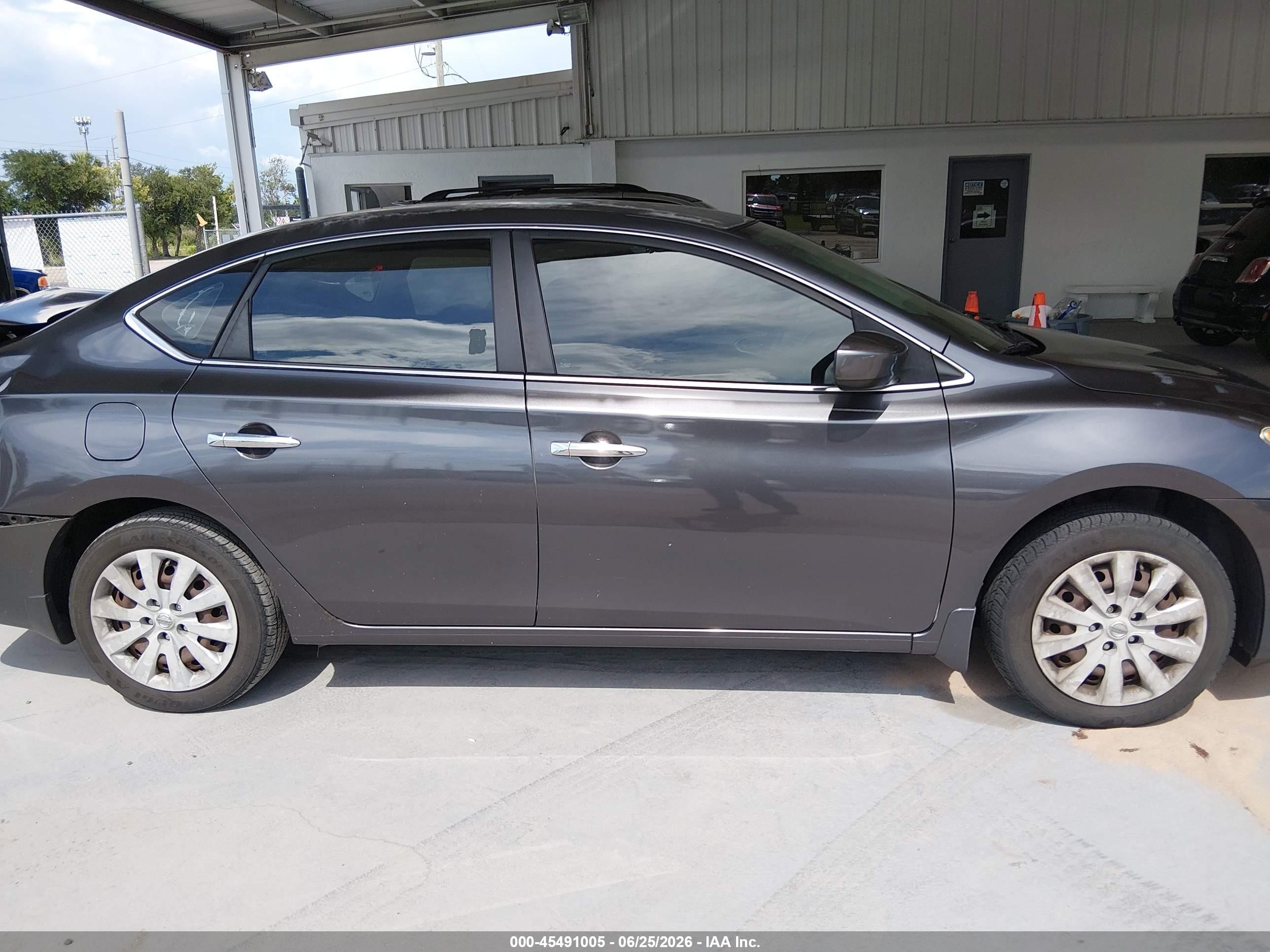 2014 Nissan Sentra Sv Gray vin: 3N1AB7AP9EY297708