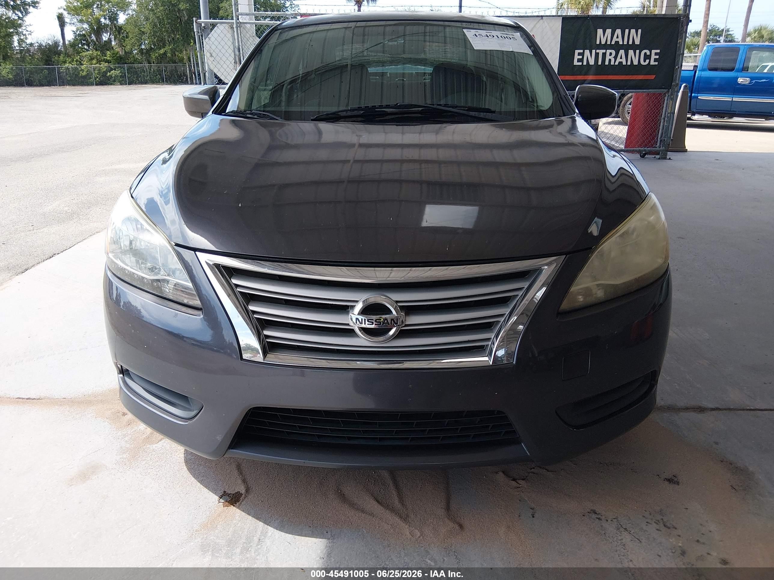 2014 Nissan Sentra Sv Gray vin: 3N1AB7AP9EY297708
