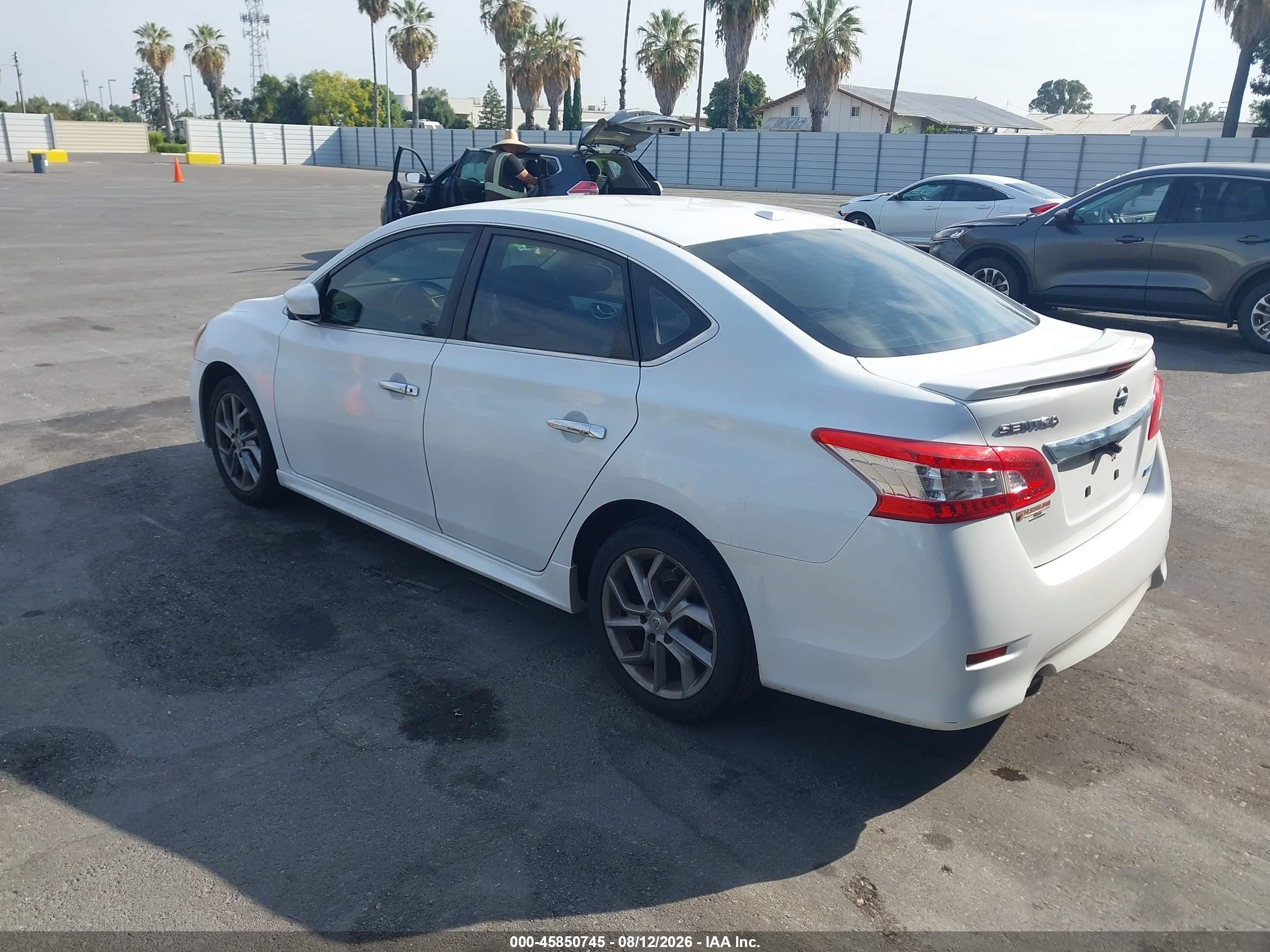 2014 Nissan Sentra Sr White vin: 3N1AB7AP9EY303006