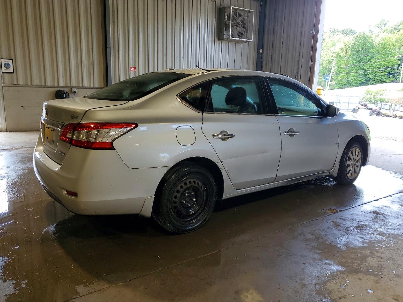 2014 Nissan Sentra Sv Silver vin: 3N1AB7AP9EY303586