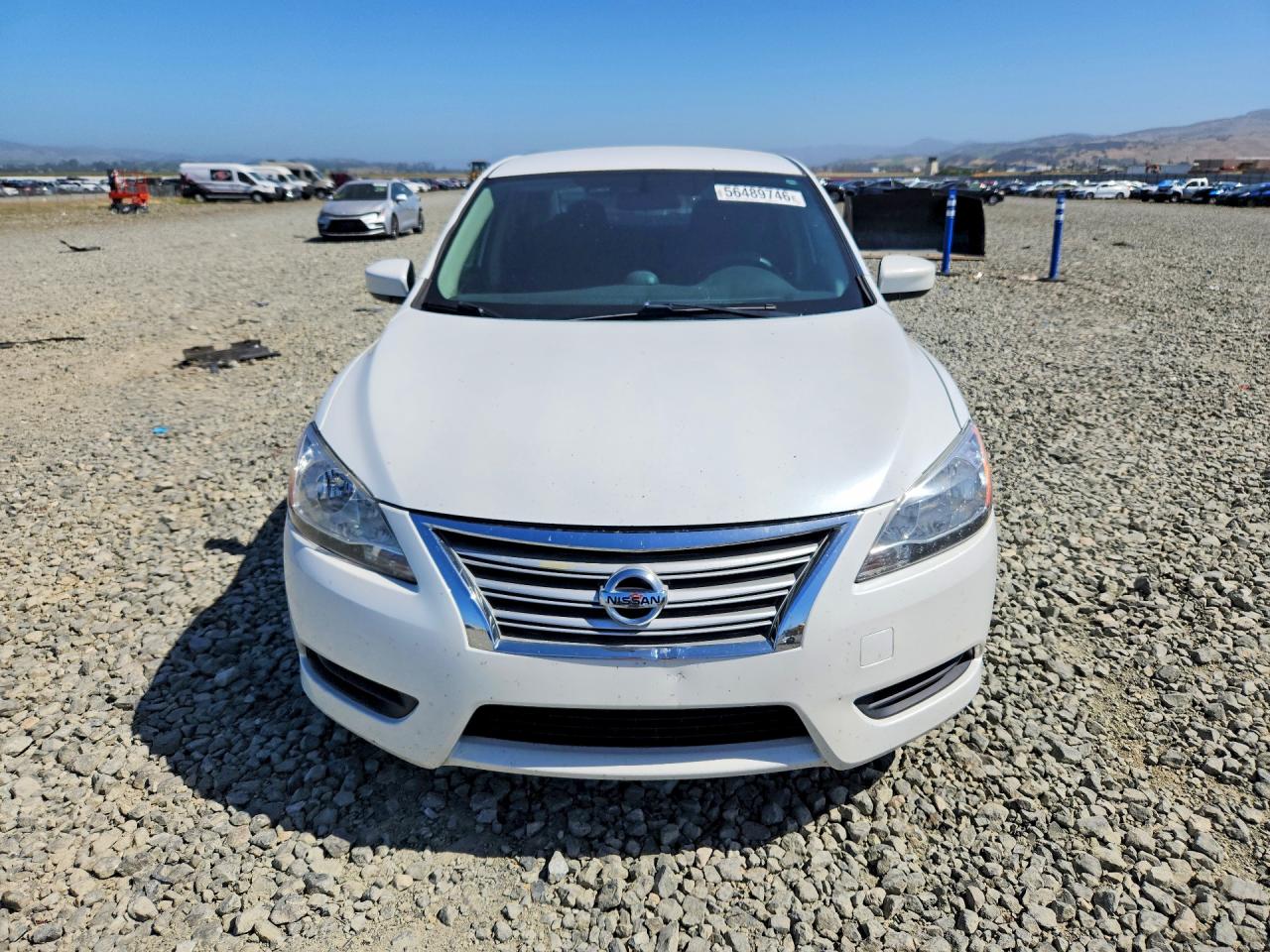 2014 Nissan Sentra S White vin: 3N1AB7AP9EY304429
