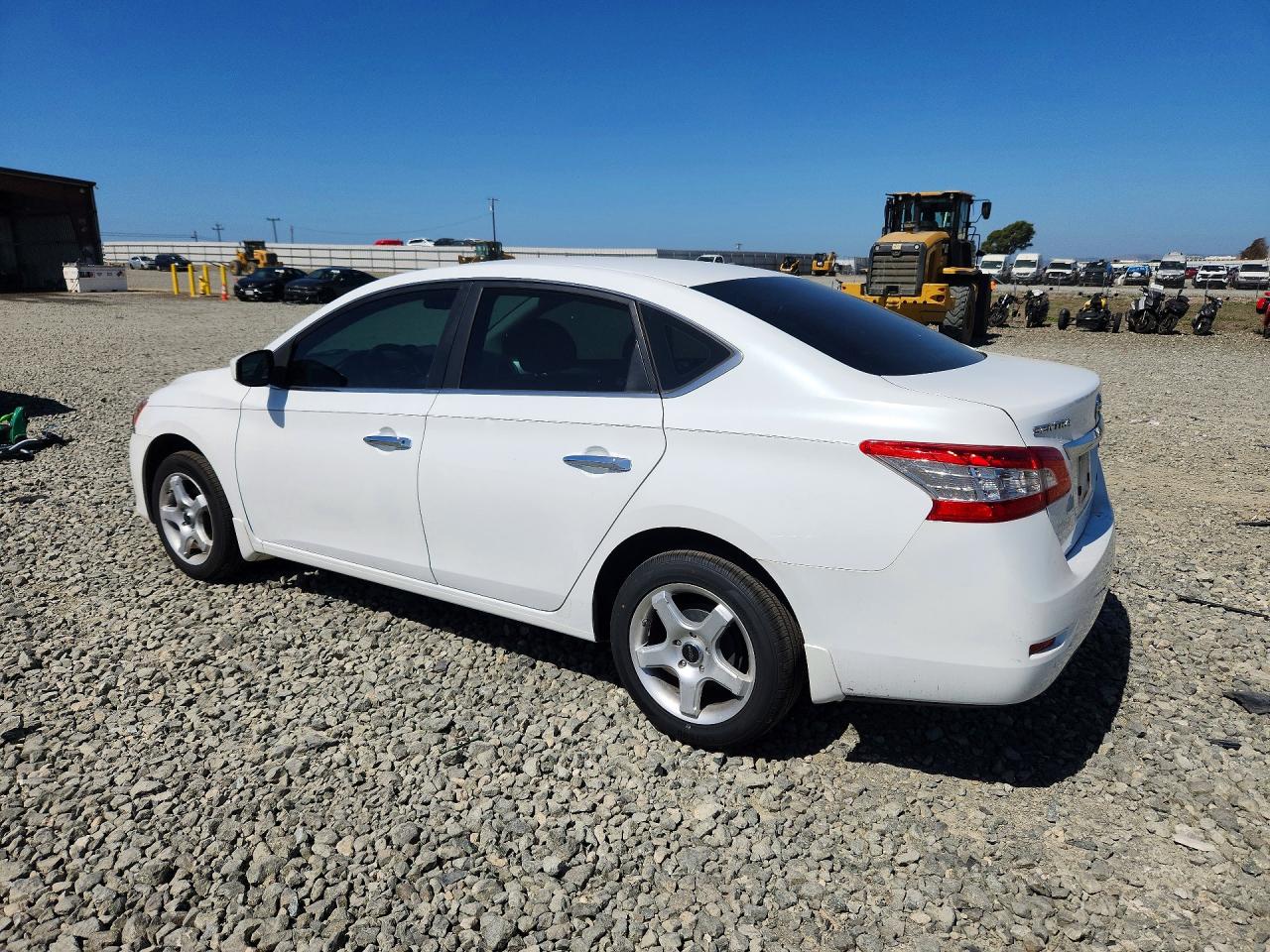 2014 Nissan Sentra S White vin: 3N1AB7AP9EY304429