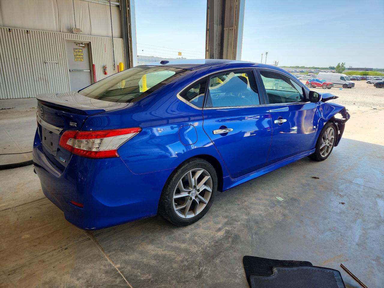 2014 Nissan Sentra Sr Blue vin: 3N1AB7AP9EY304544