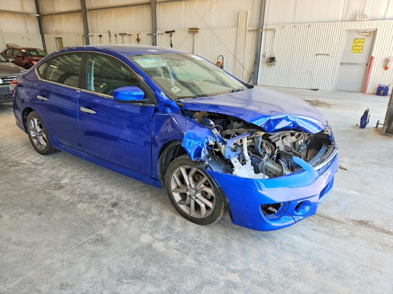 2014 Nissan Sentra Sr Blue vin: 3N1AB7AP9EY304544