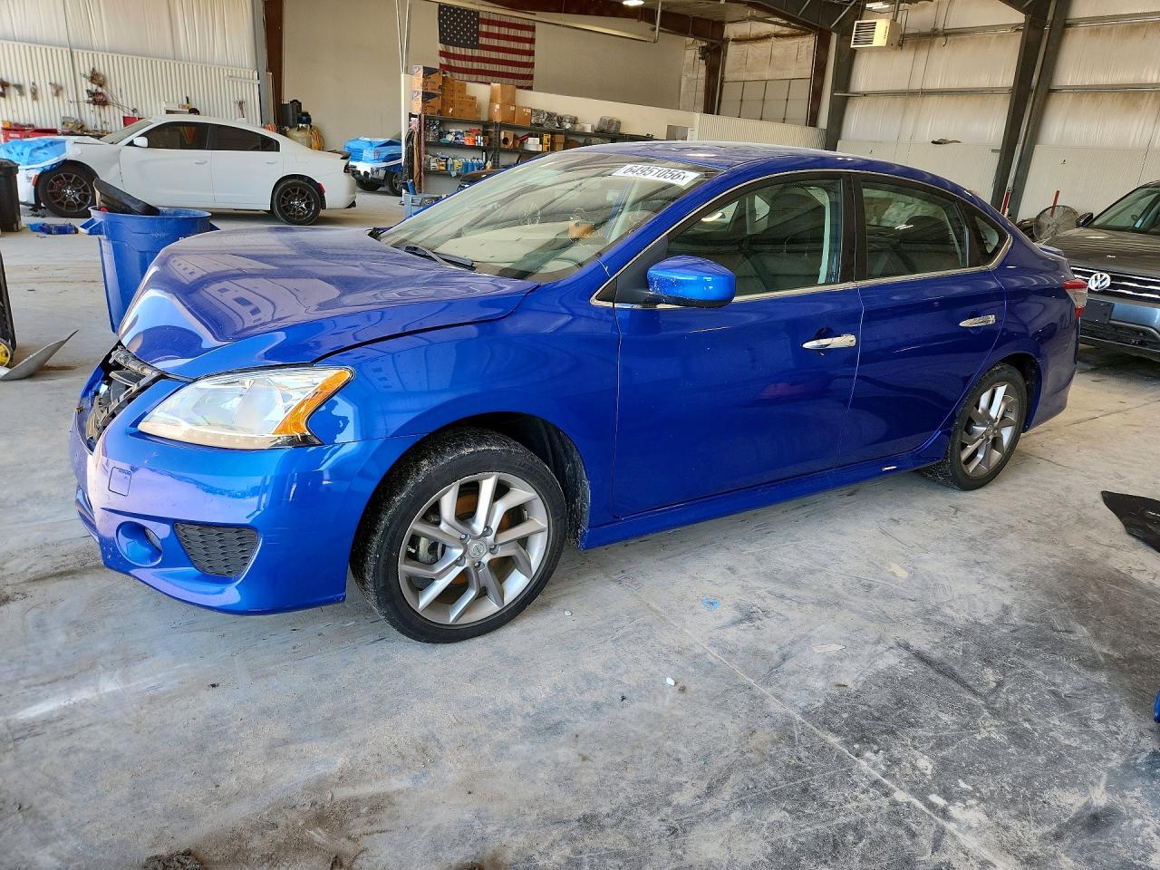 2014 Nissan Sentra Sr Blue vin: 3N1AB7AP9EY304544