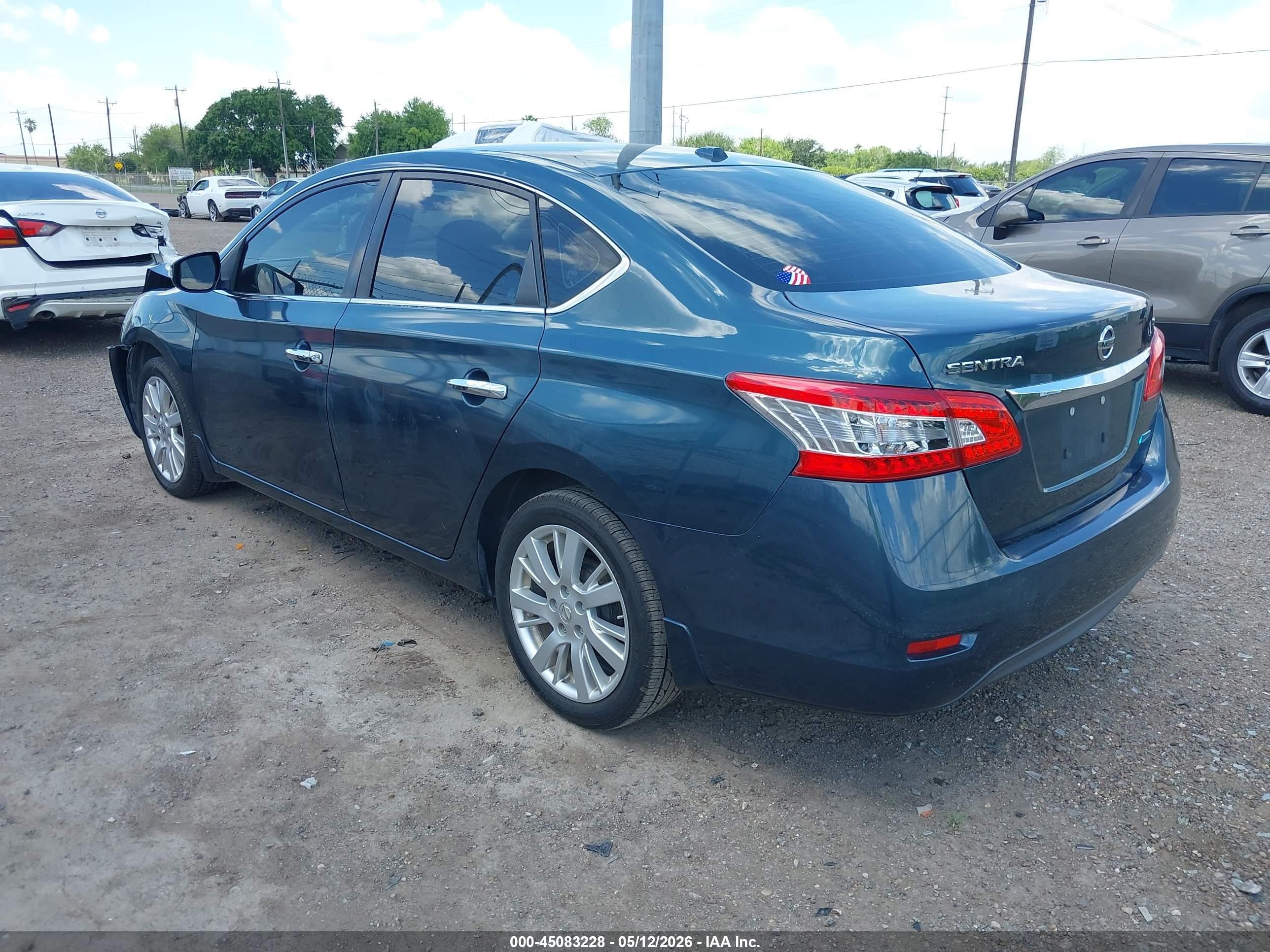 2014 Nissan Sentra Sl Синий vin: 3N1AB7AP9EY311400