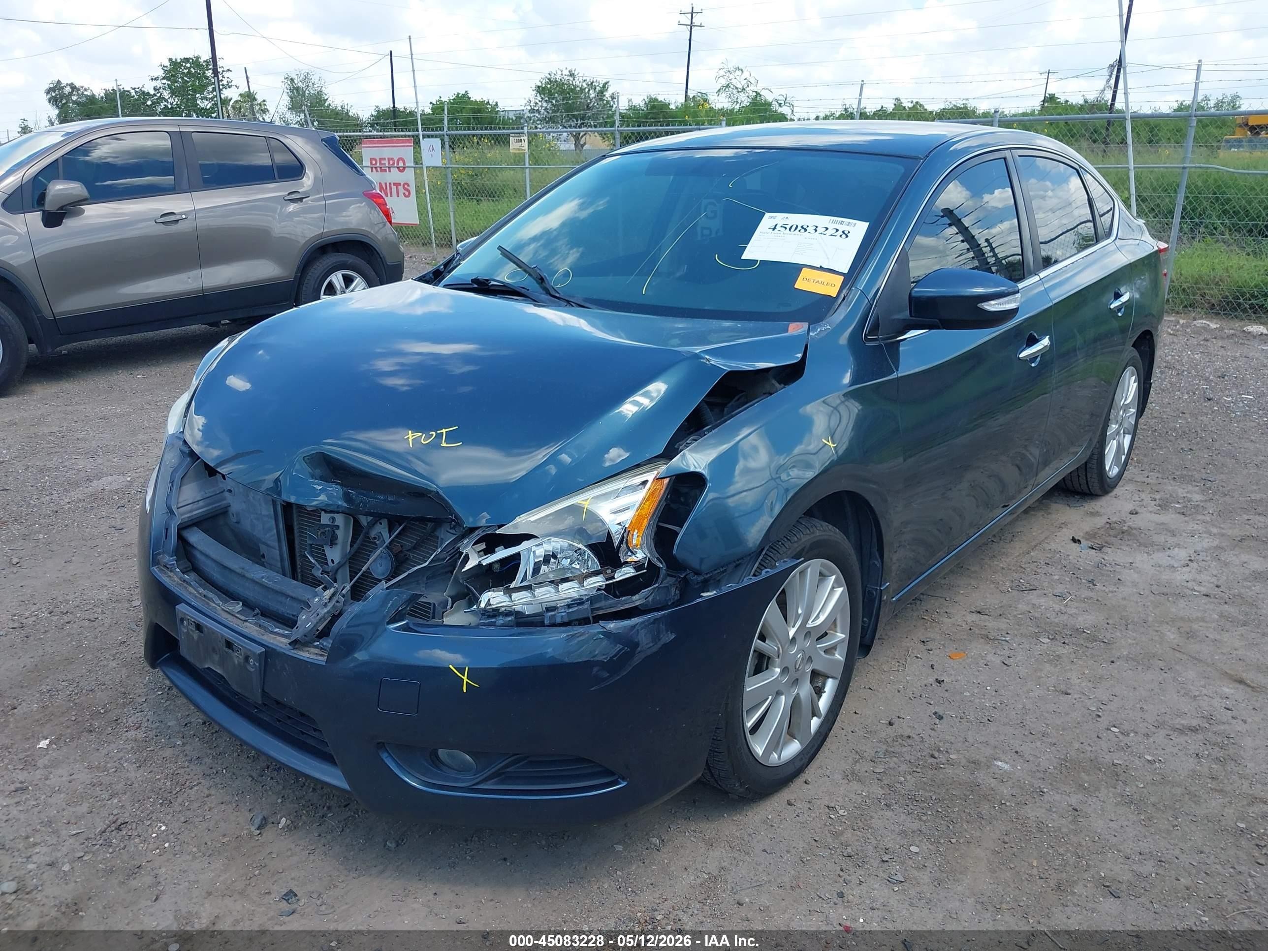 2014 Nissan Sentra Sl Синий vin: 3N1AB7AP9EY311400