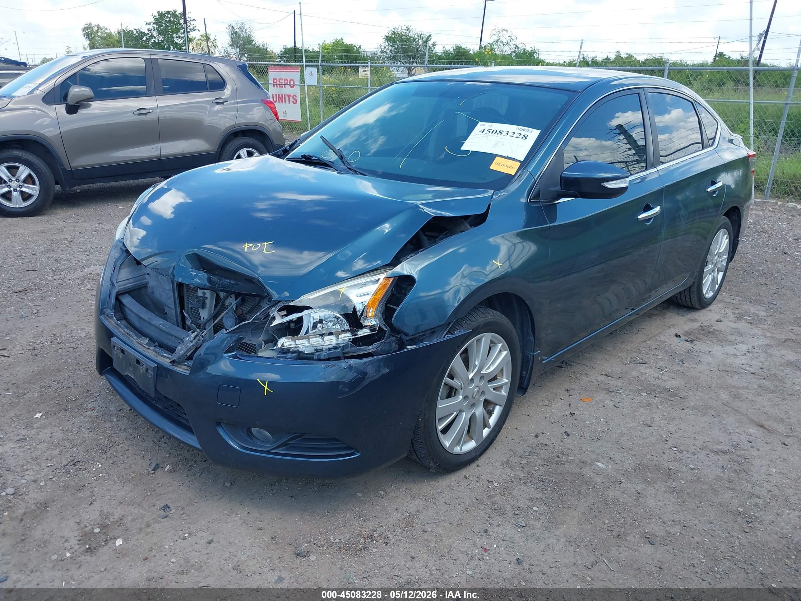 2014 Nissan Sentra Sl Синий vin: 3N1AB7AP9EY311400