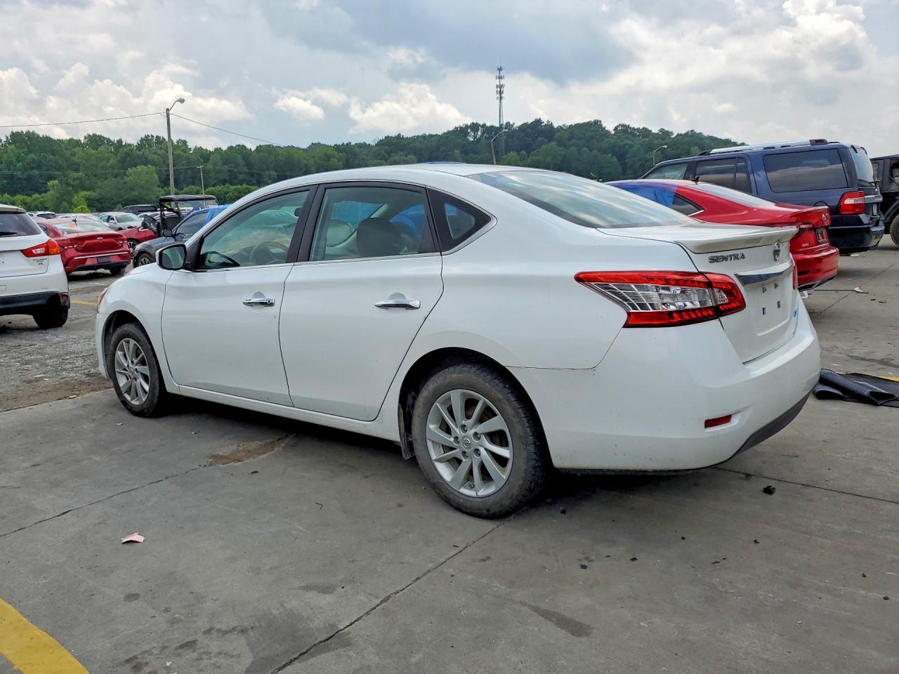 2014 Nissan Sentra Fe+ Sv White vin: 3N1AB7AP9EY318718