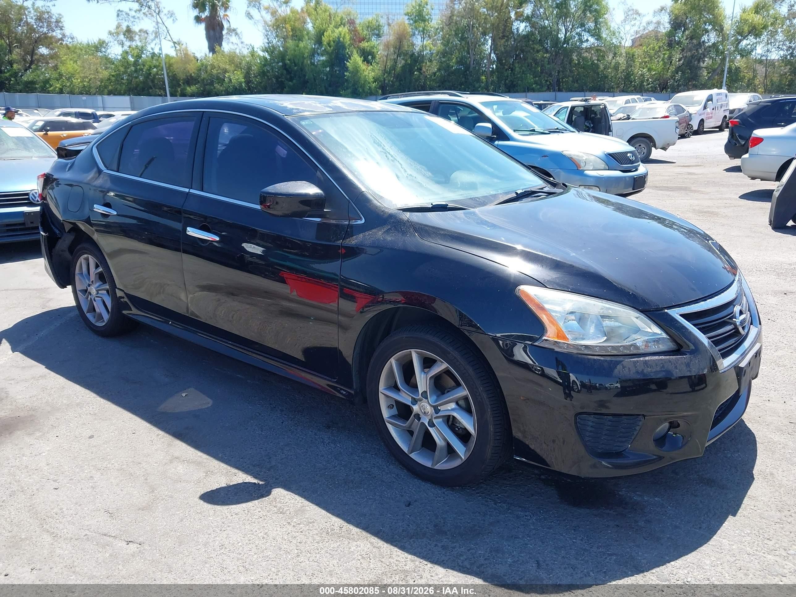 2014 Nissan Sentra Sr Black vin: 3N1AB7AP9EY319898