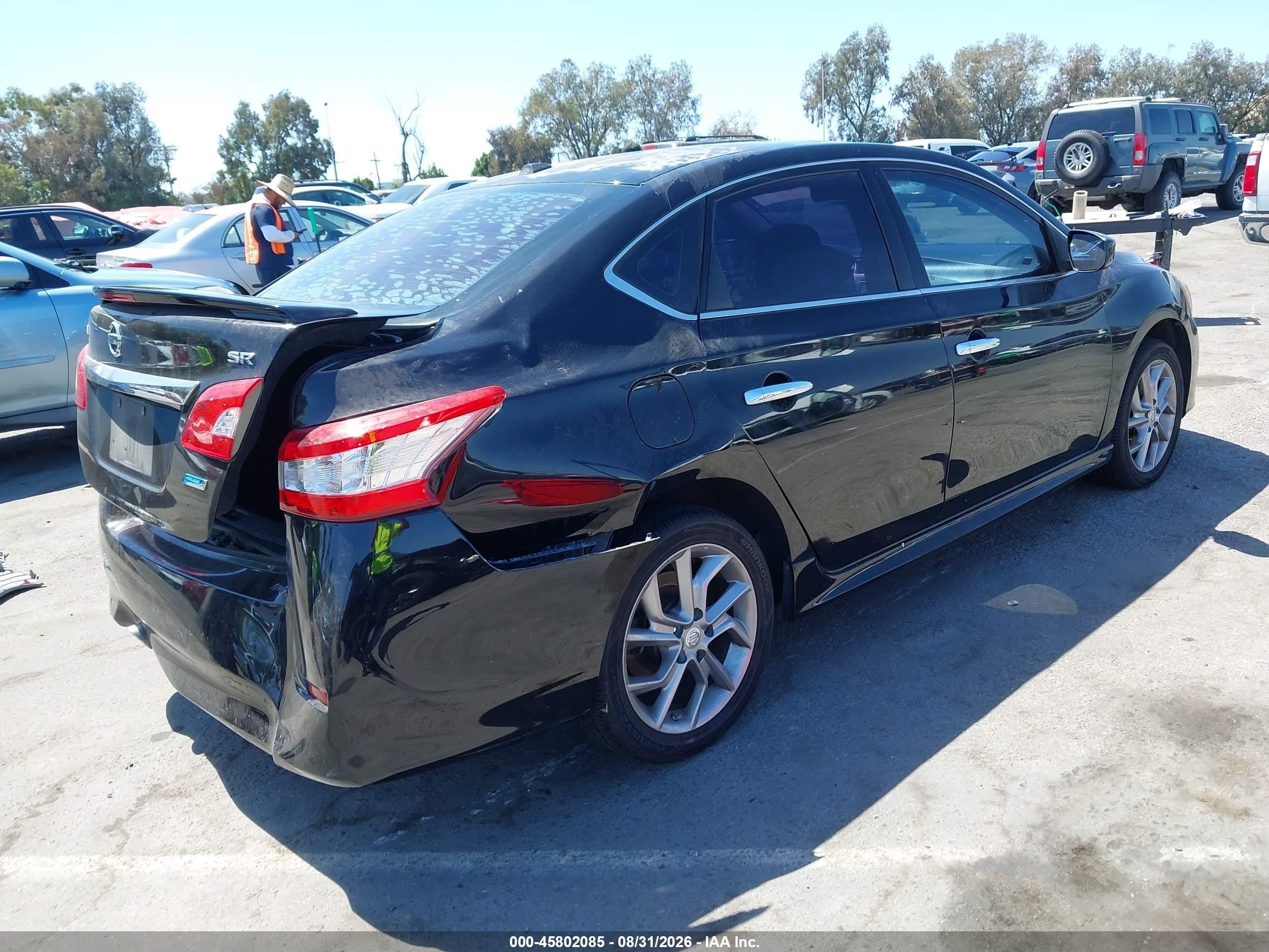 2014 Nissan Sentra Sr Black vin: 3N1AB7AP9EY319898