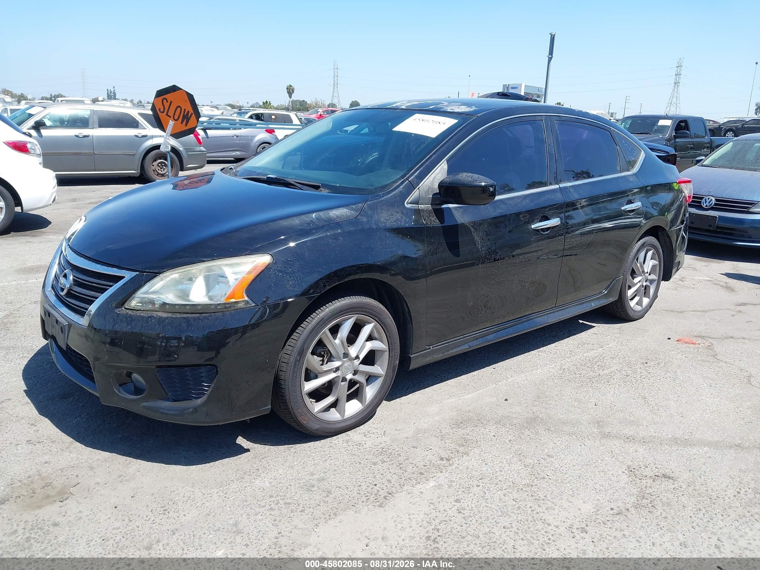 2014 Nissan Sentra Sr Black vin: 3N1AB7AP9EY319898
