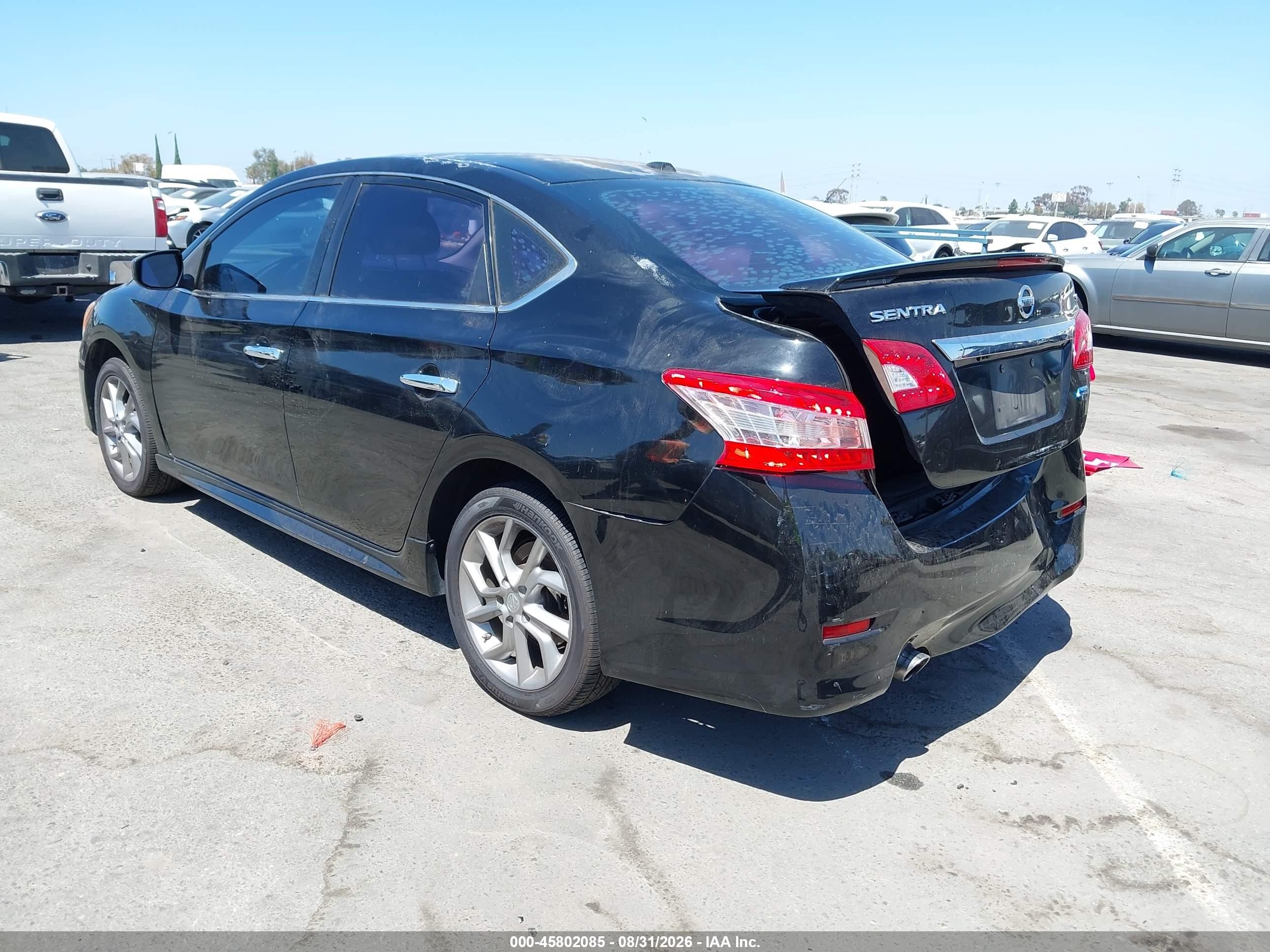 2014 Nissan Sentra Sr Black vin: 3N1AB7AP9EY319898