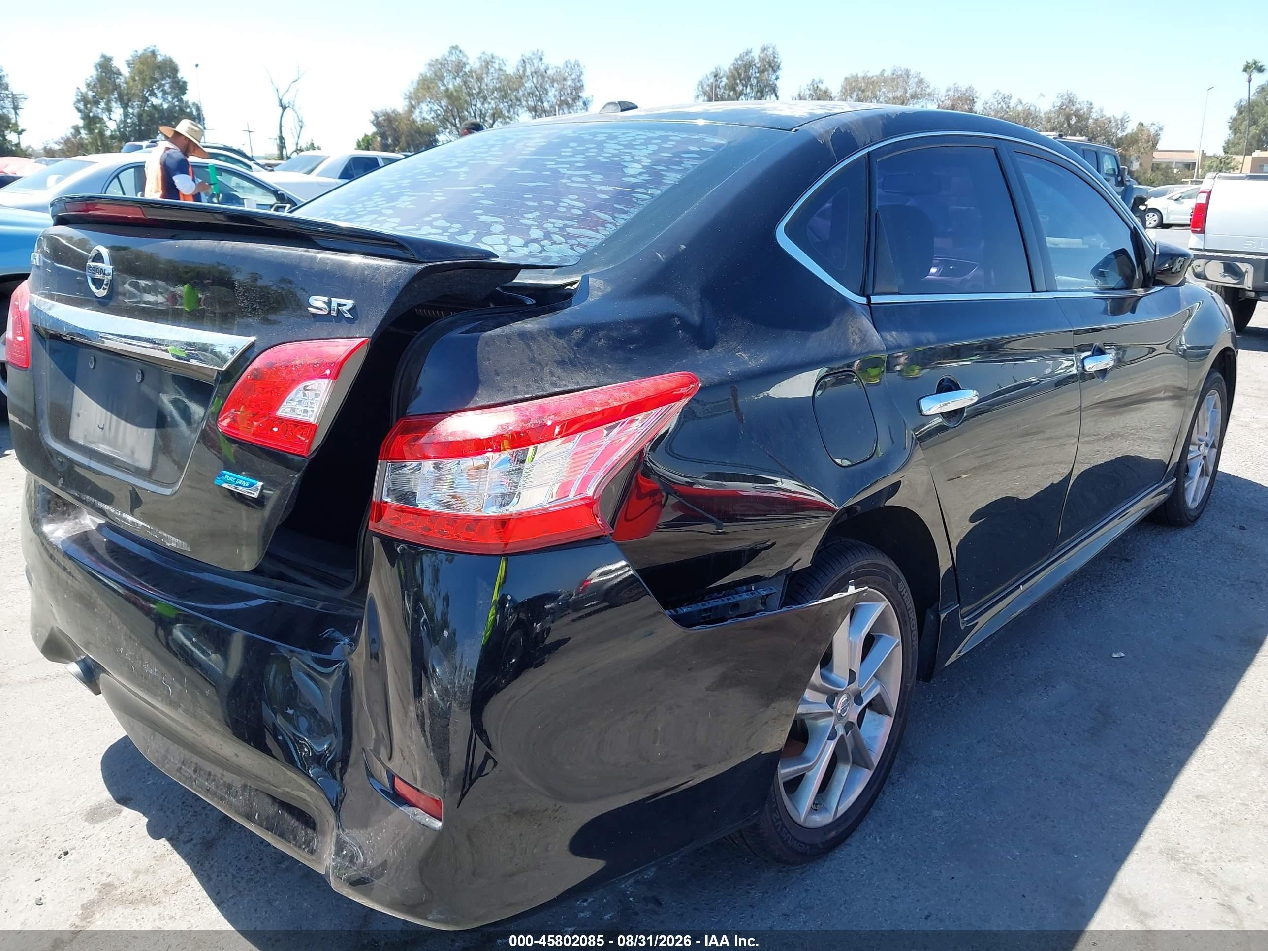2014 Nissan Sentra Sr Black vin: 3N1AB7AP9EY319898