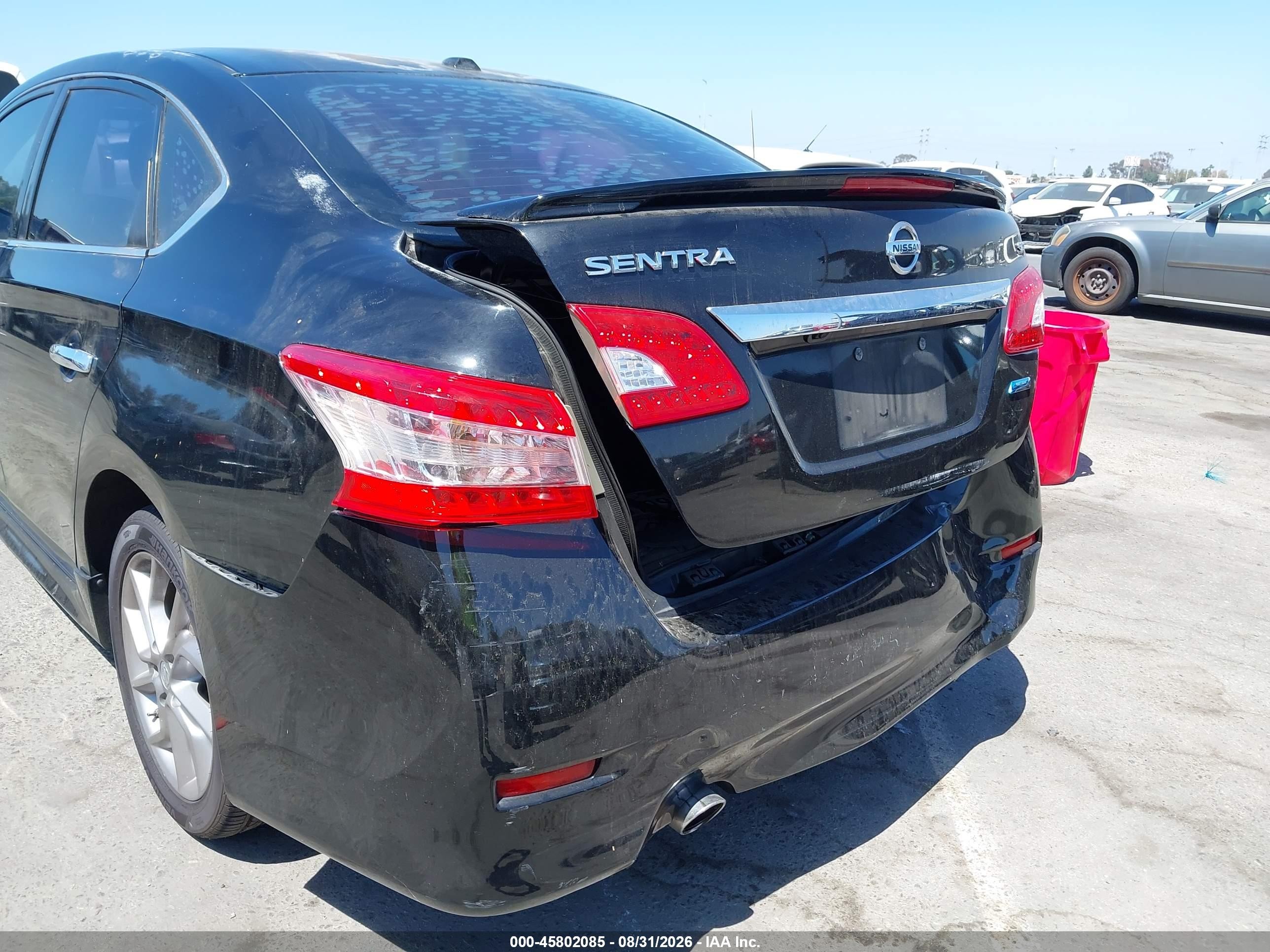 2014 Nissan Sentra Sr Black vin: 3N1AB7AP9EY319898