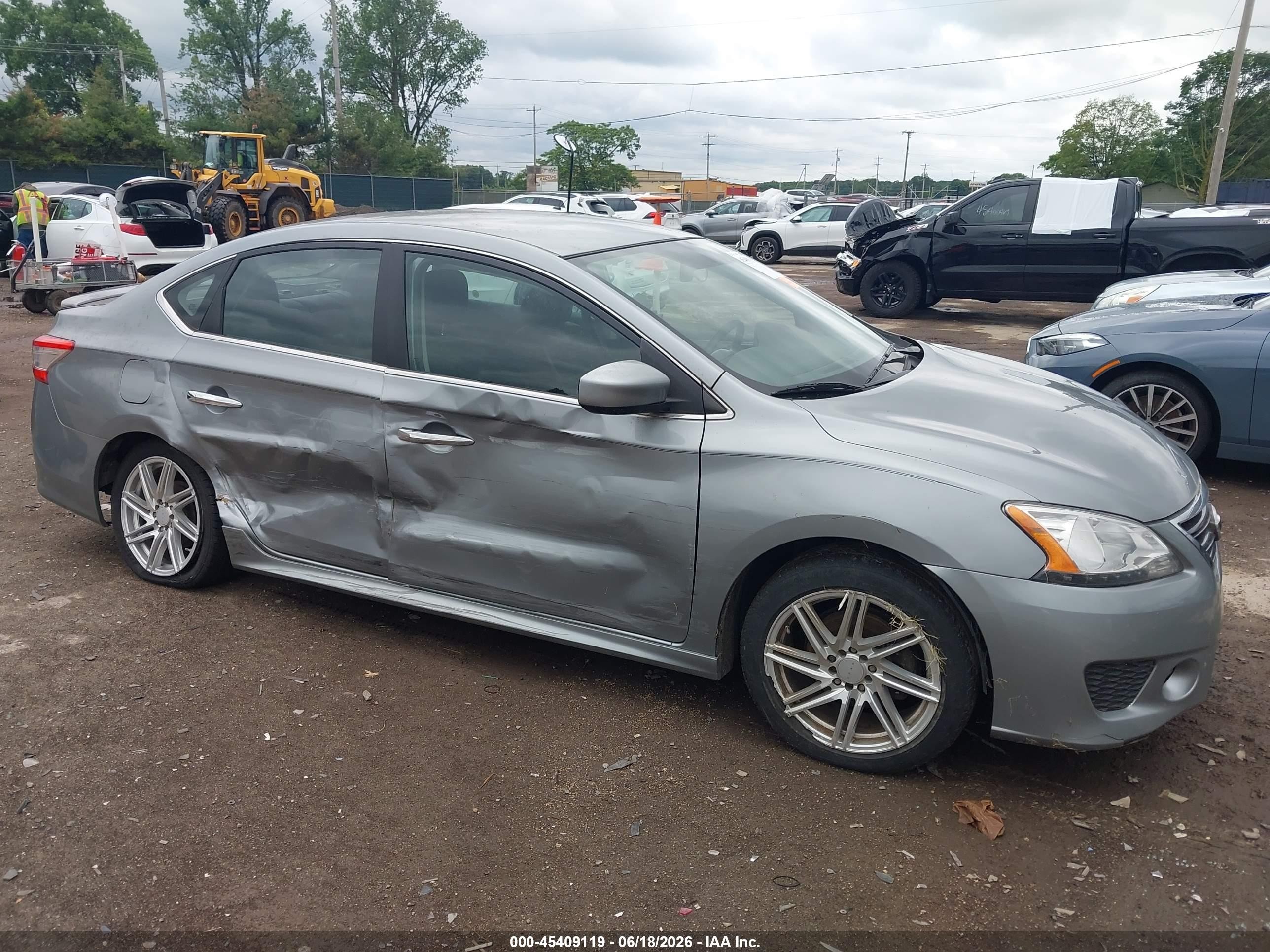 2014 Nissan Sentra Sr Gray vin: 3N1AB7AP9EY320016