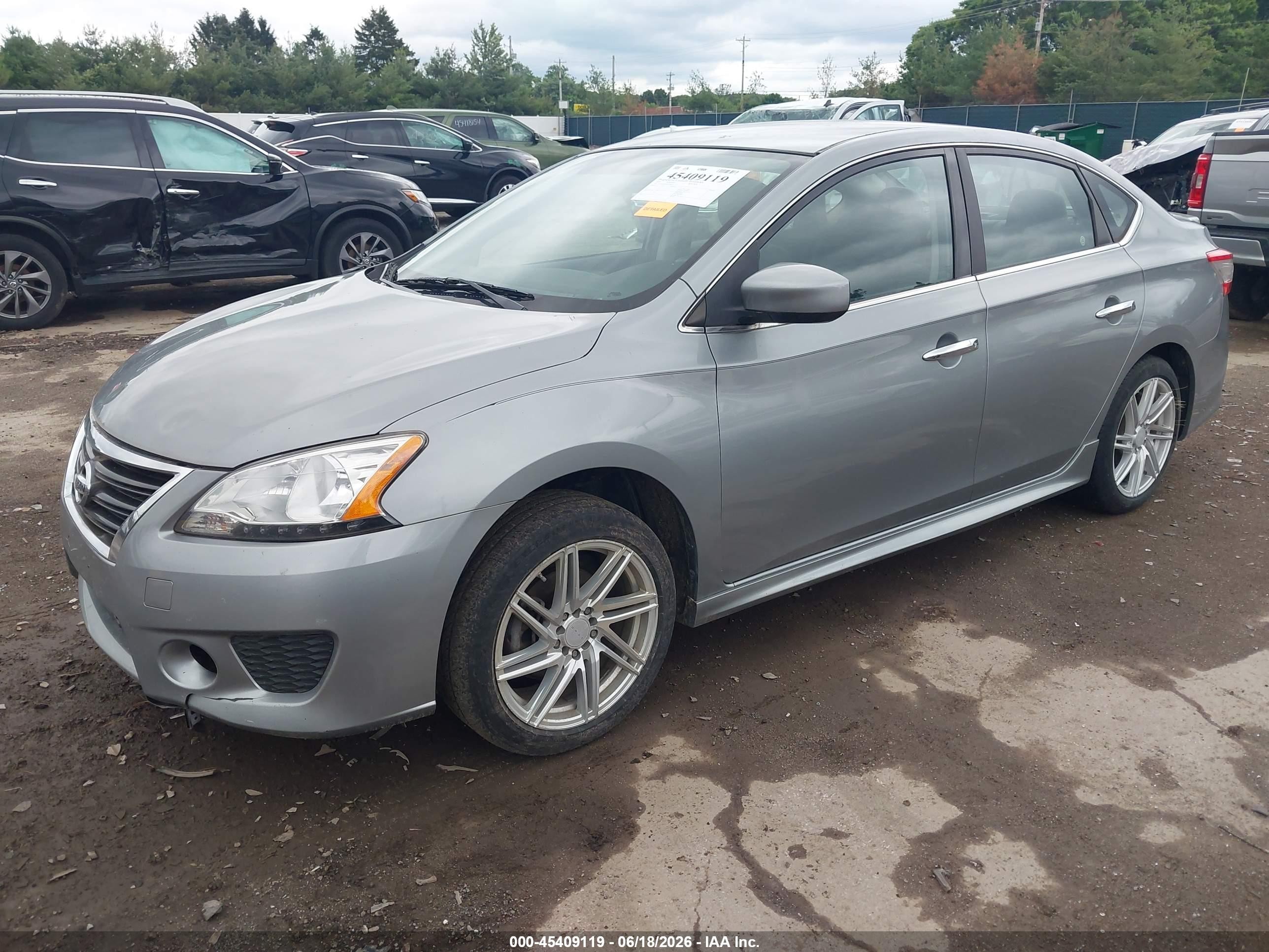 2014 Nissan Sentra Sr Gray vin: 3N1AB7AP9EY320016