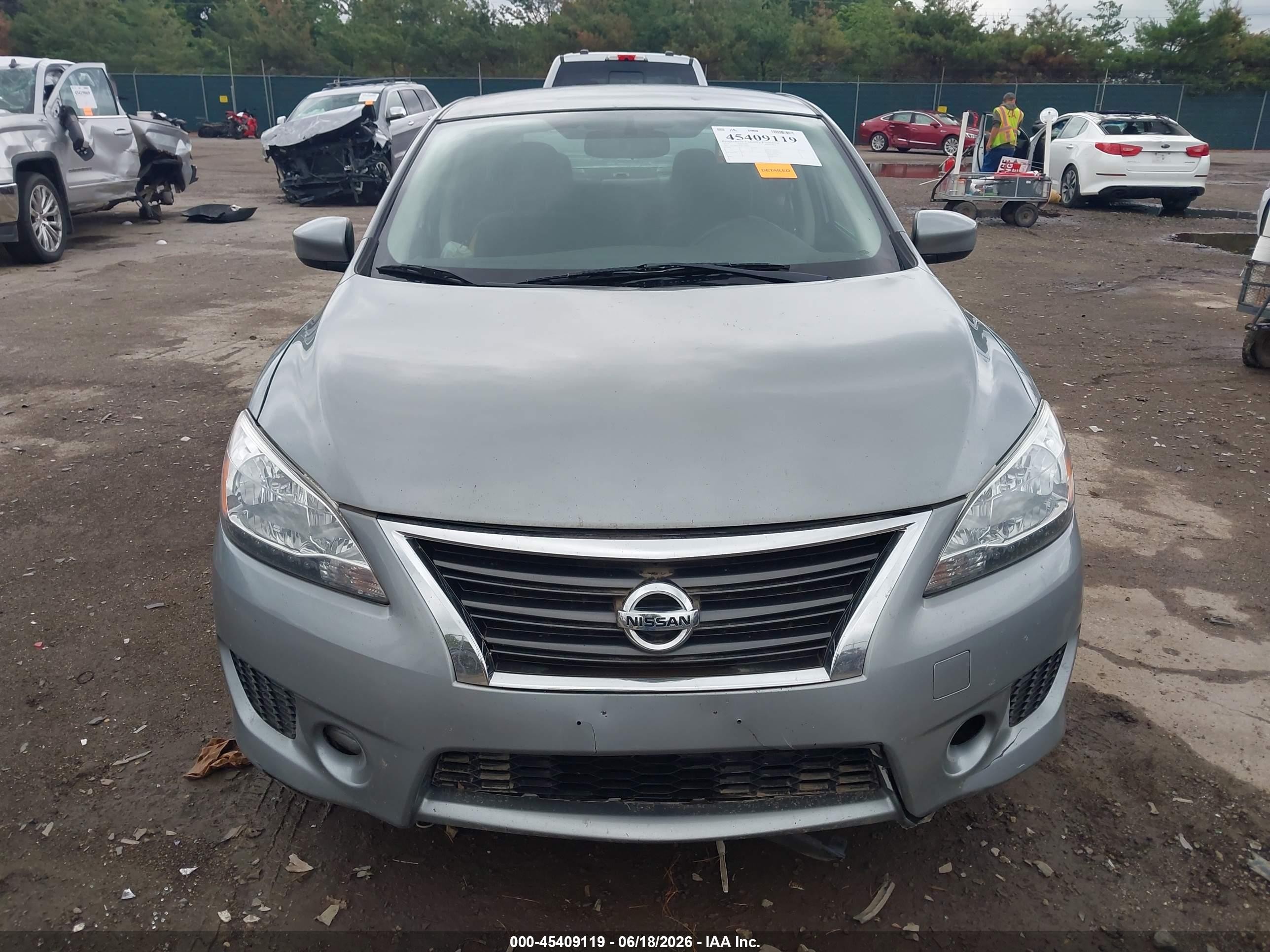 2014 Nissan Sentra Sr Gray vin: 3N1AB7AP9EY320016