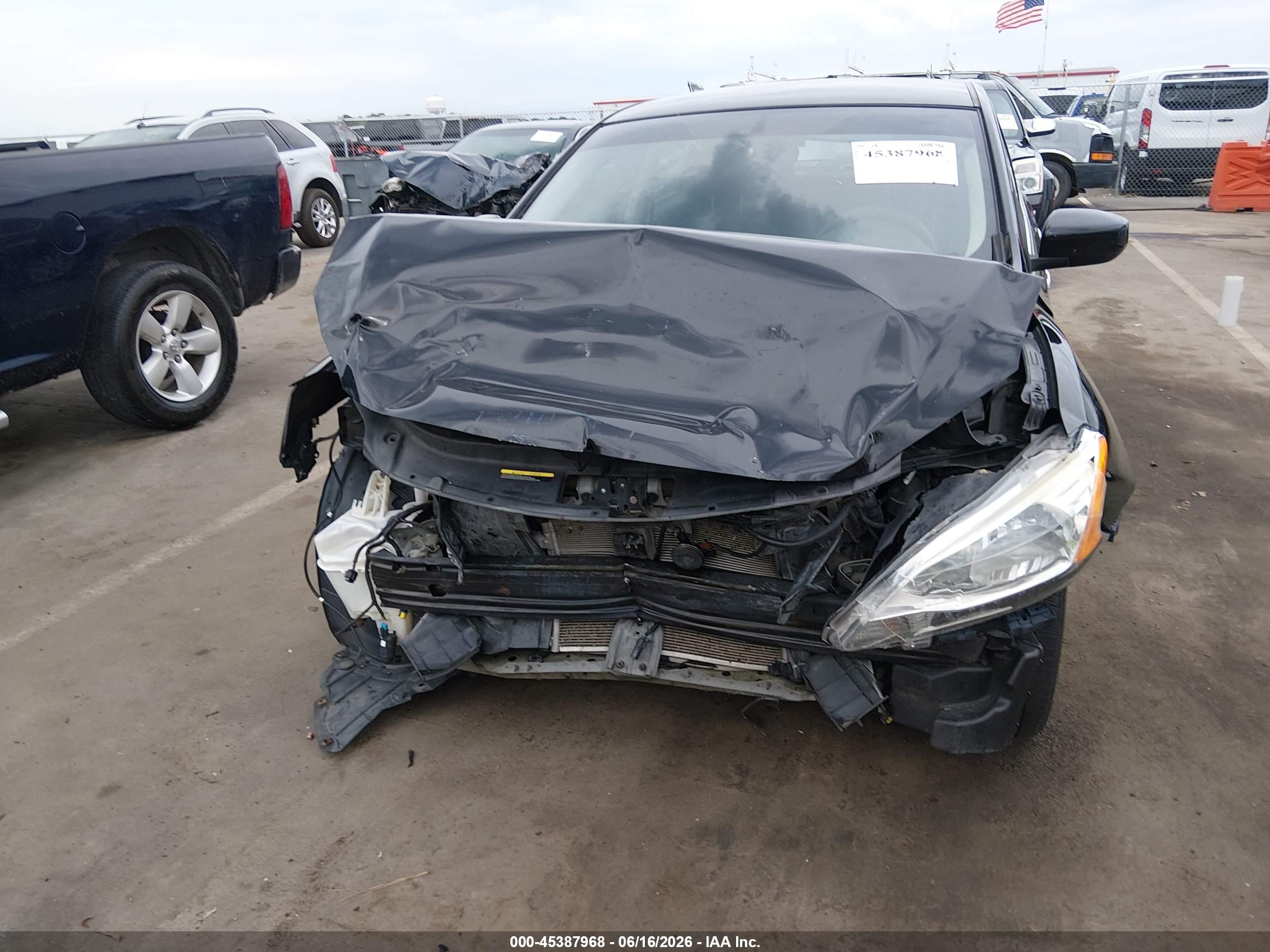 2014 Nissan Sentra Sv Black vin: 3N1AB7AP9EY321358
