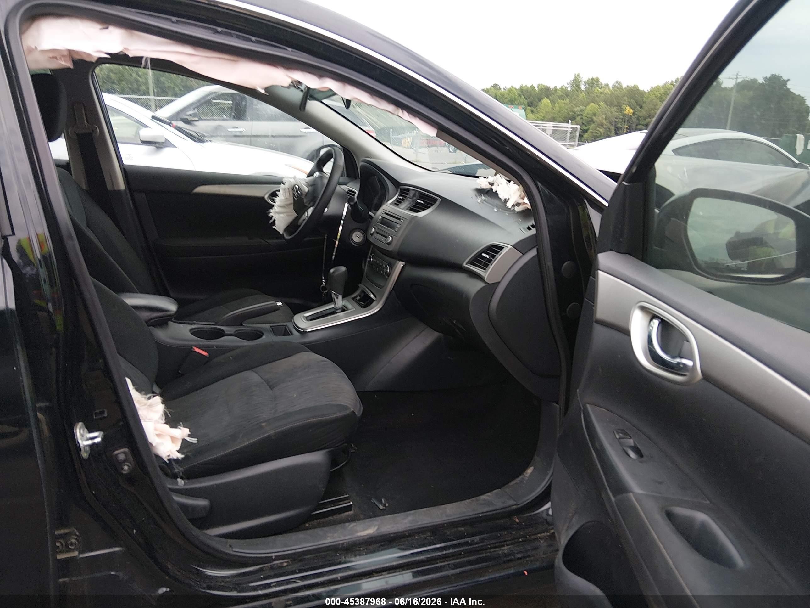2014 Nissan Sentra Sv Black vin: 3N1AB7AP9EY321358