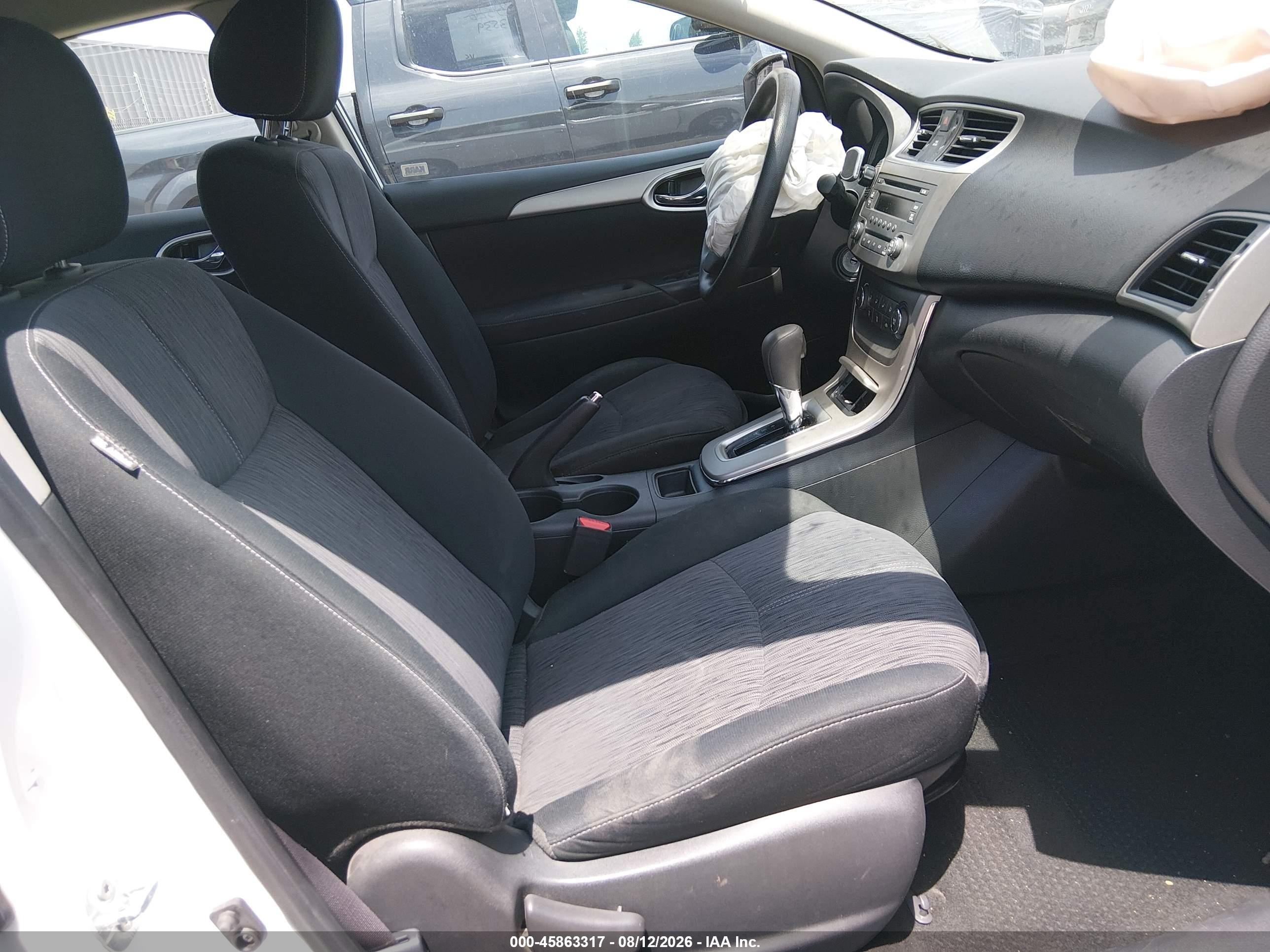 2014 Nissan Sentra Sv White vin: 3N1AB7AP9EY323630