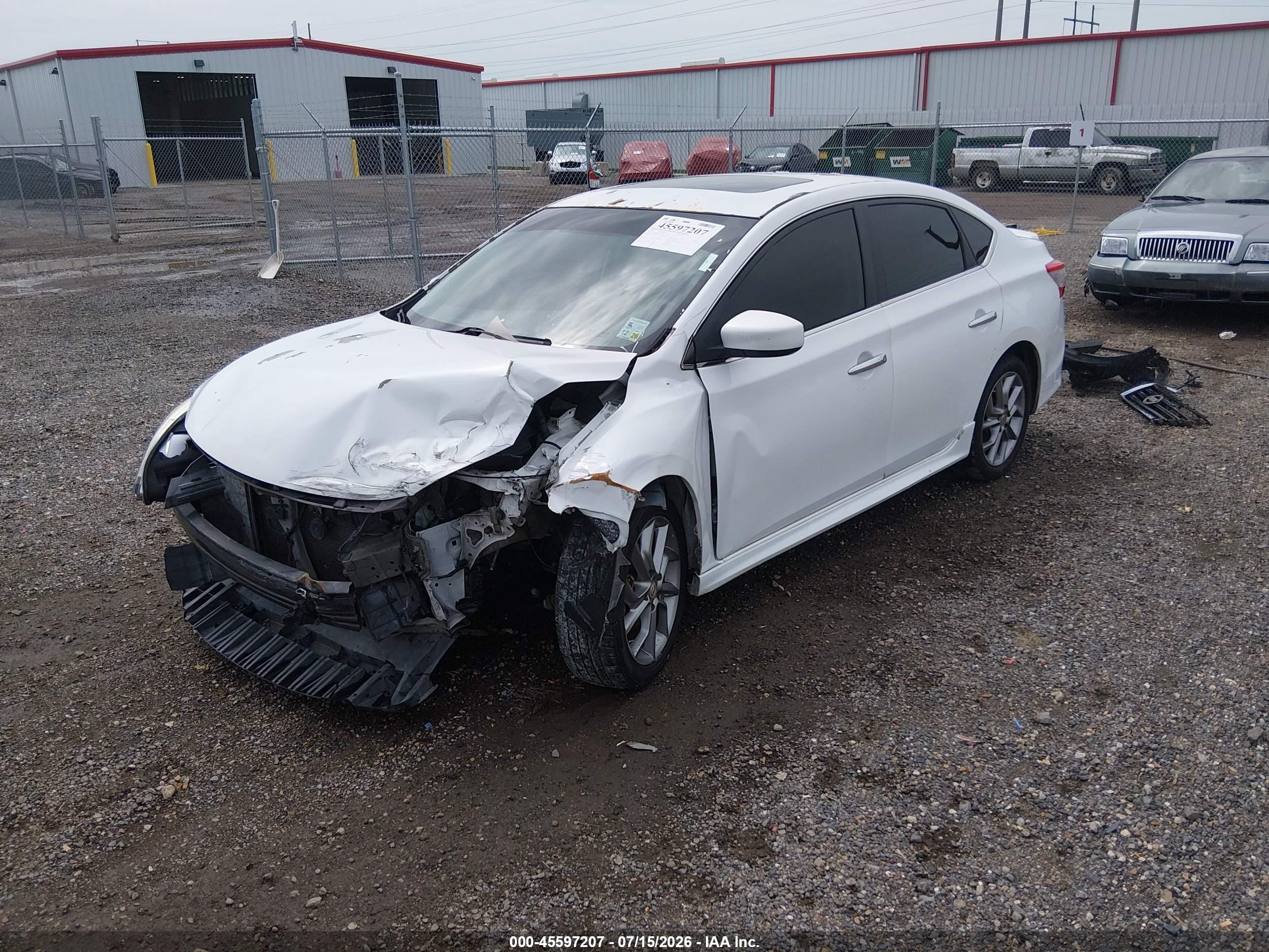 2014 Nissan Sentra Sr White vin: 3N1AB7AP9EY324728