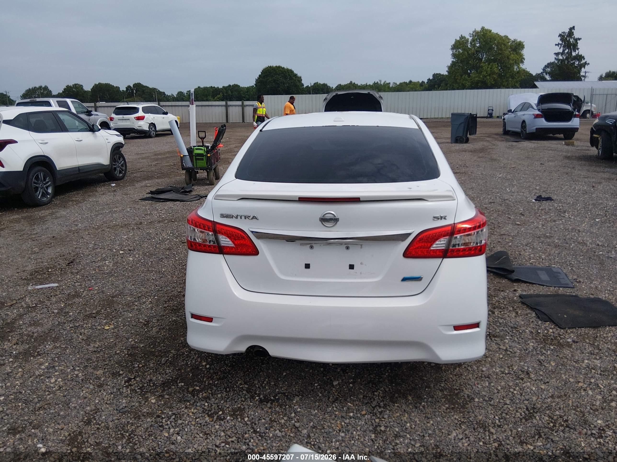 2014 Nissan Sentra Sr White vin: 3N1AB7AP9EY324728