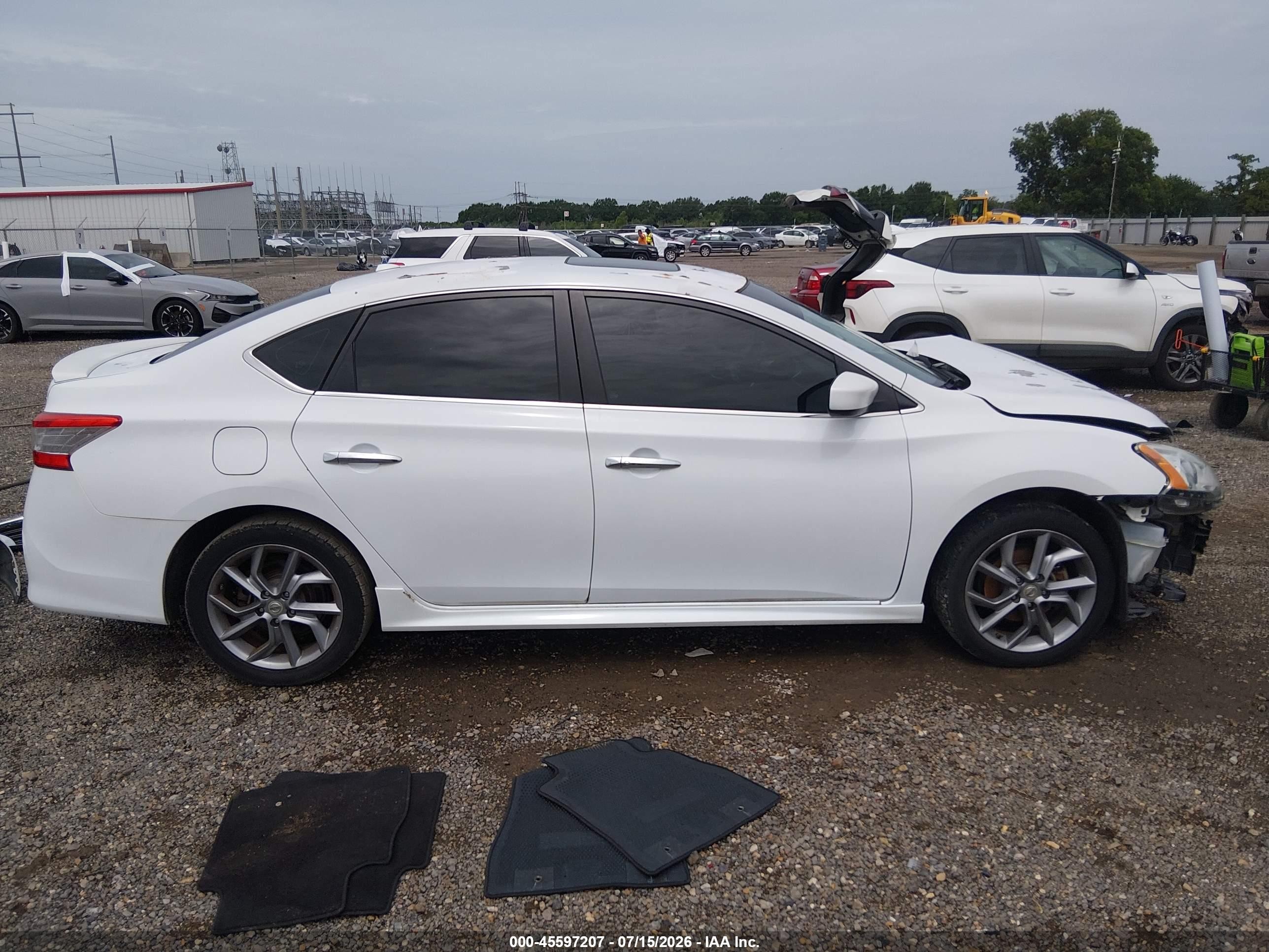 2014 Nissan Sentra Sr White vin: 3N1AB7AP9EY324728