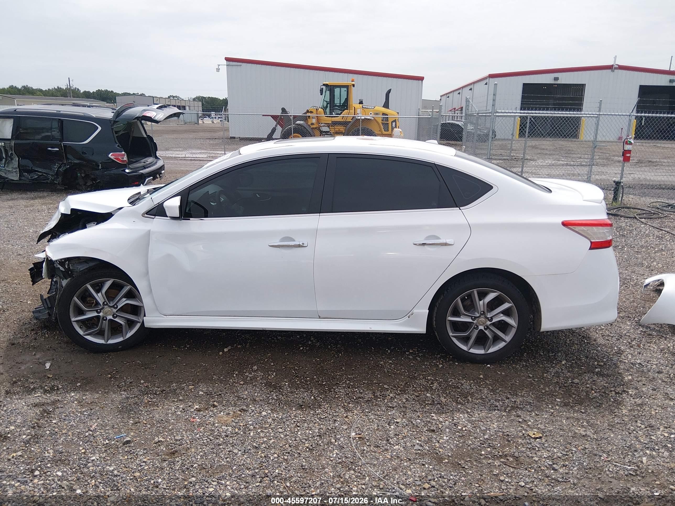 2014 Nissan Sentra Sr White vin: 3N1AB7AP9EY324728