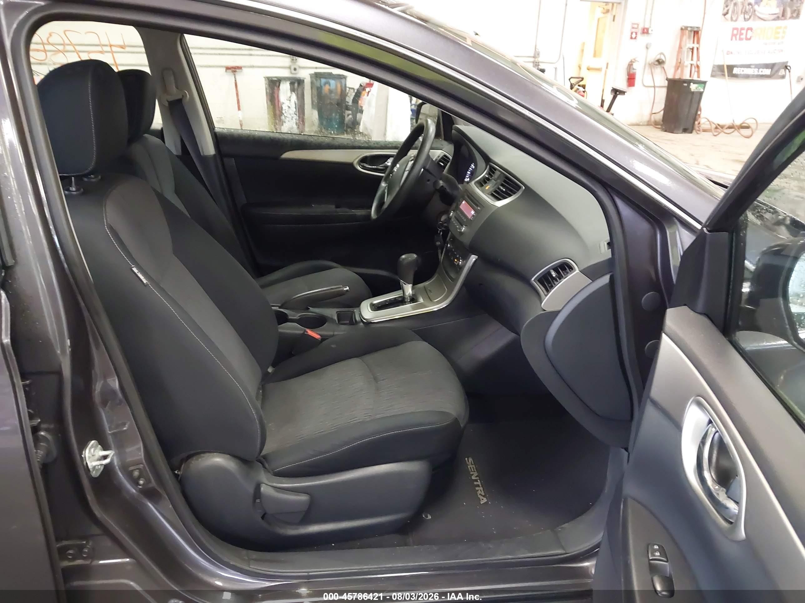 2014 Nissan Sentra Sv Gray vin: 3N1AB7AP9EY336989