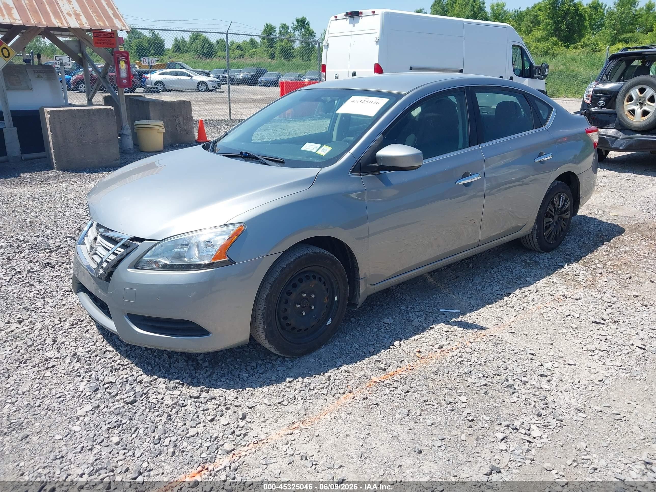 2014 Nissan Sentra Sv Gray vin: 3N1AB7AP9EY337236
