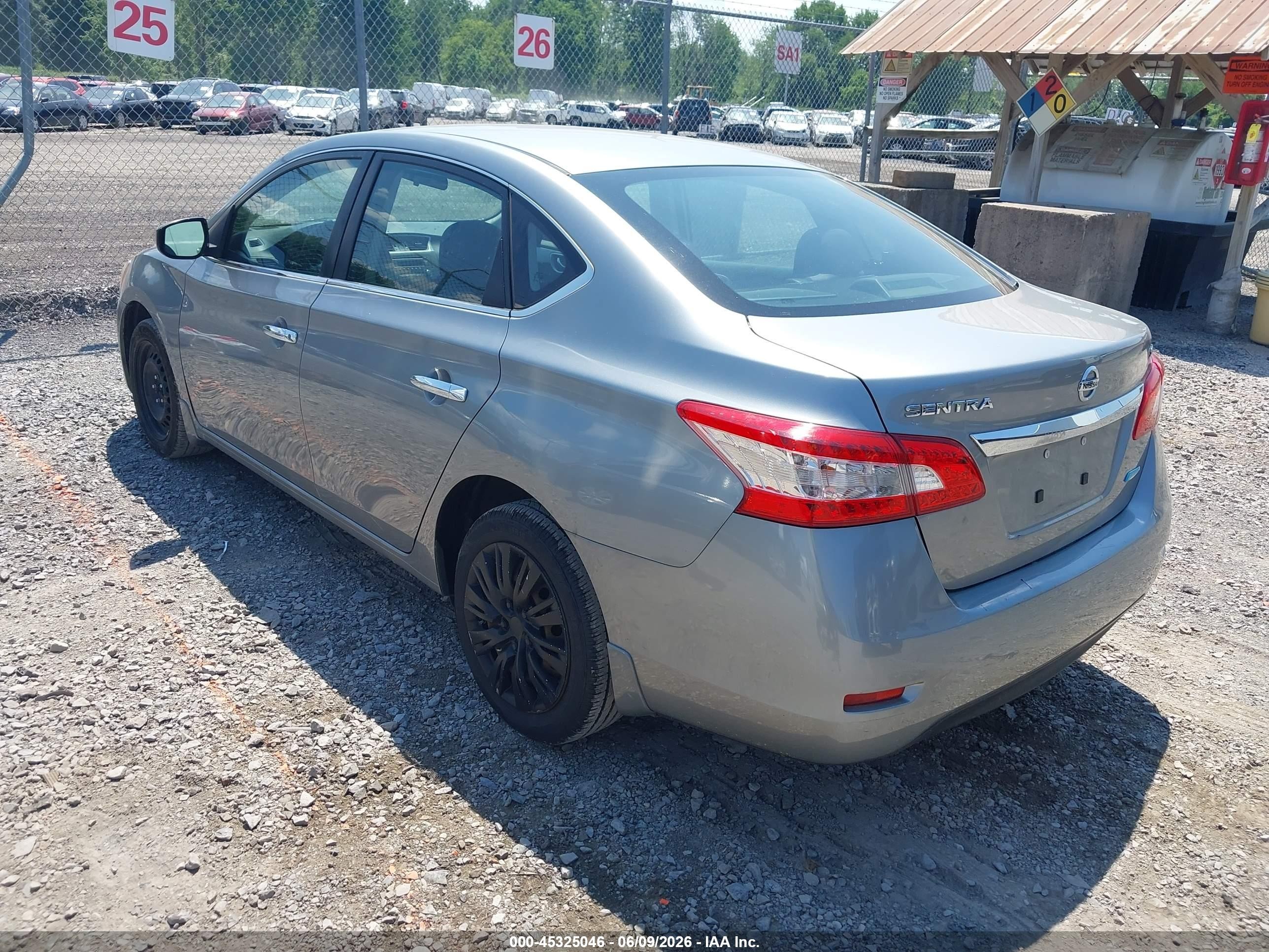 2014 Nissan Sentra Sv Gray vin: 3N1AB7AP9EY337236